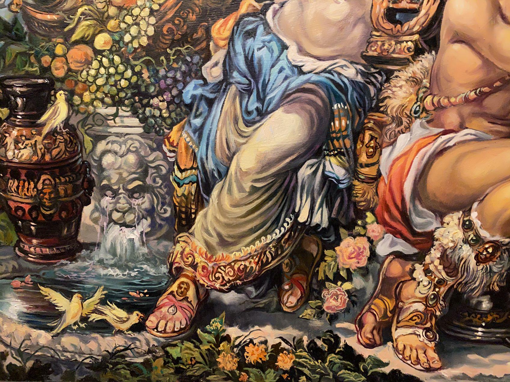 Artistics : Alexander Litvinov
Oeuvre : Peinture à l'huile originale, œuvre d'art faite à la main, unique en son genre. 
Moyen d'expression : Huile sur carton
Style : Classique figuratif
Année : 2007
Titre : Princesse Melodia
Taille : 23.5