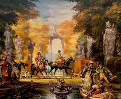 Protupka 19th century, Original oil Painting, Ready to Hang