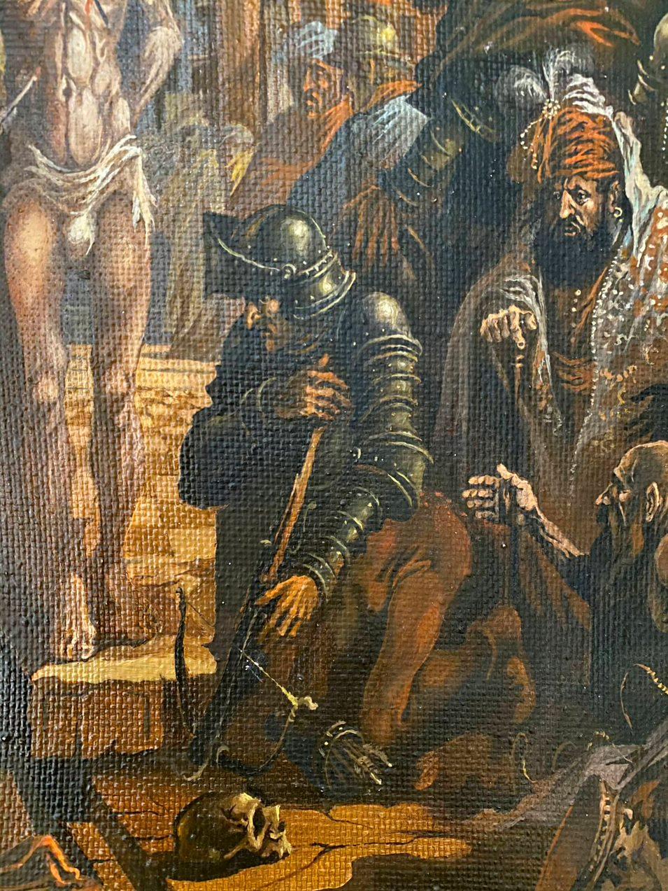 Saint Sebastian, Classic Art, Original oil Painting, Ready to Hang For Sale 7
