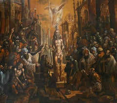 Saint Sebastian, Classic Art, Original oil Painting, Ready to Hang