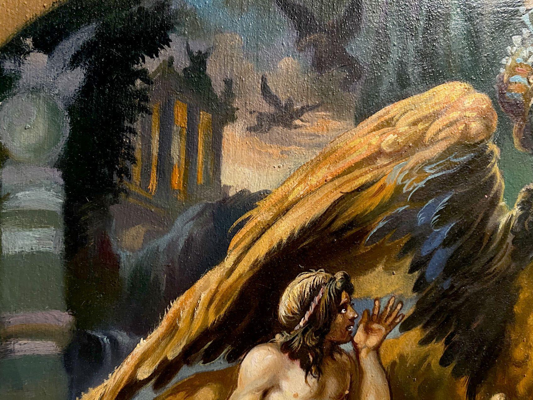 Sphinx, Original oil Painting, Ready to Hang For Sale 2