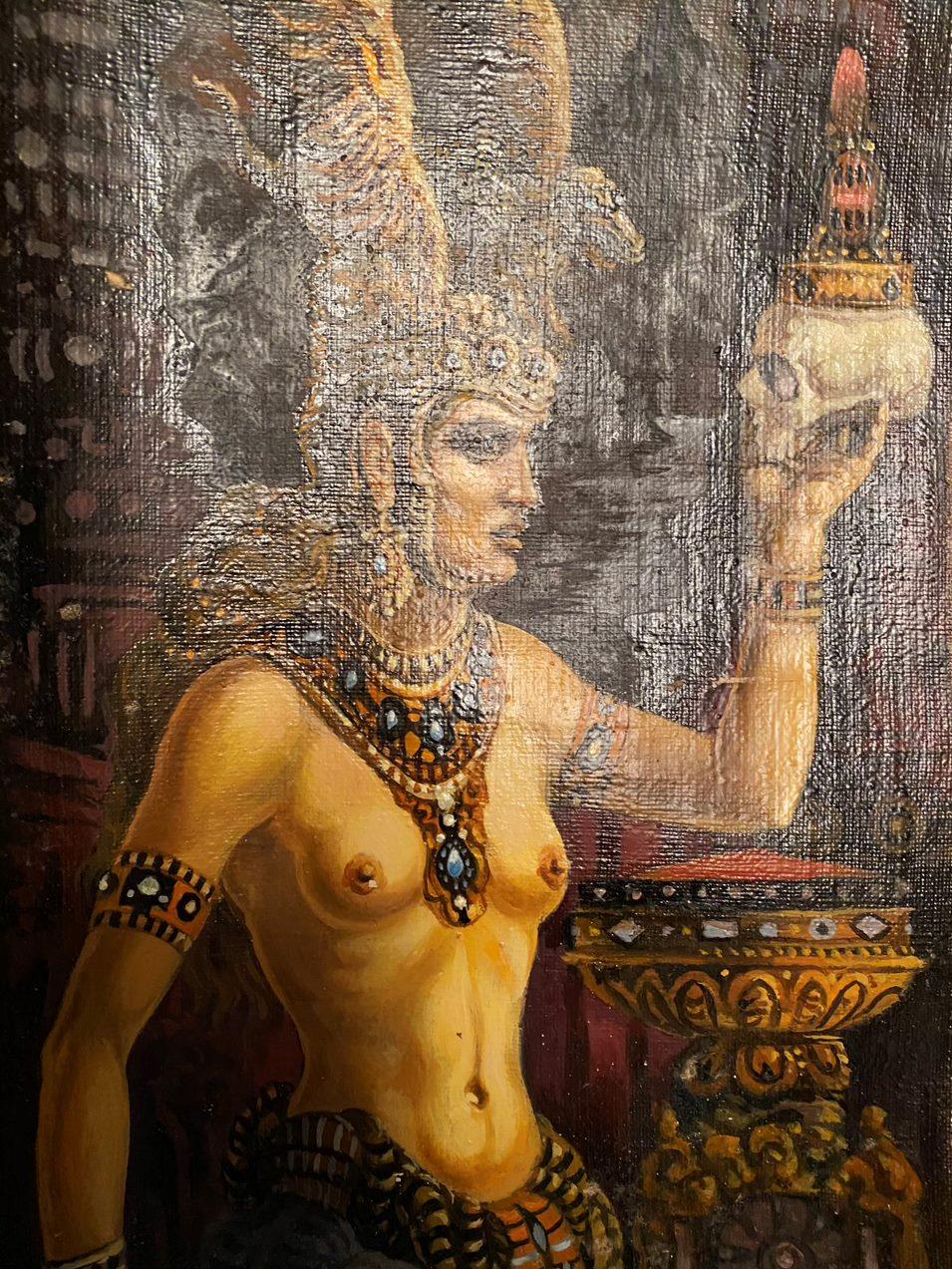 Künstler: Alexander Litwinow
Werk: Original-Ölgemälde, handgefertigtes Kunstwerk, ein Unikat 
Medium: Öl auf Leinwand
Stil: Klassisch figurativ
Jahr: 2000
Titel: Valkyrie
Größe: 32