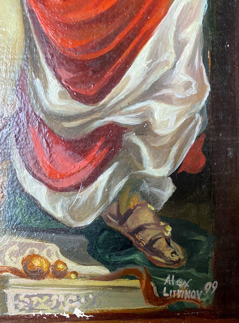 Venere, Arte classica, Figurativo, Pittura ad olio originale, Pronto da appendere in vendita 3