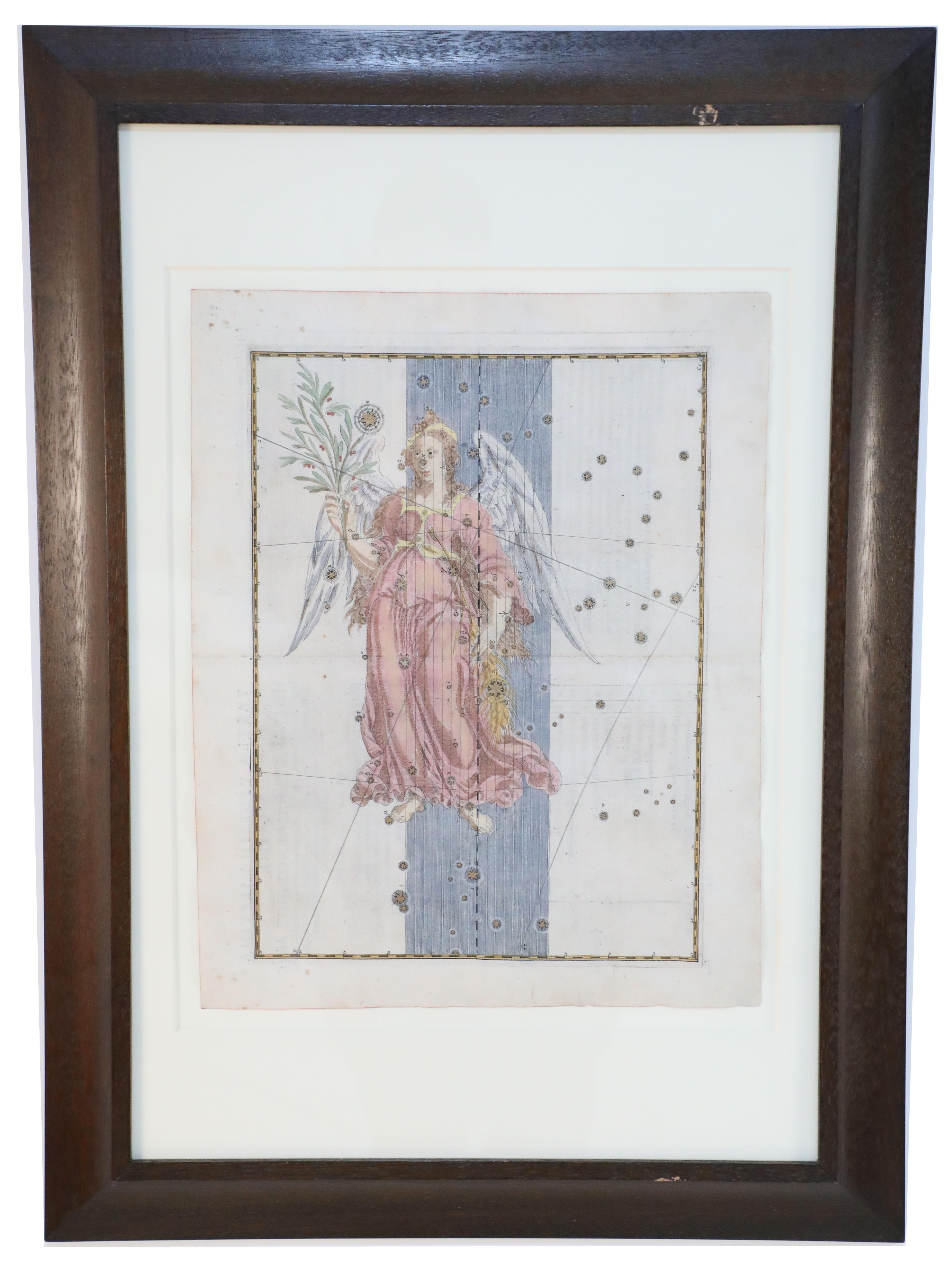 Alexander Mair Renaissance Hand-Colored Engravings of Astronomy Star Charts For Sale 7