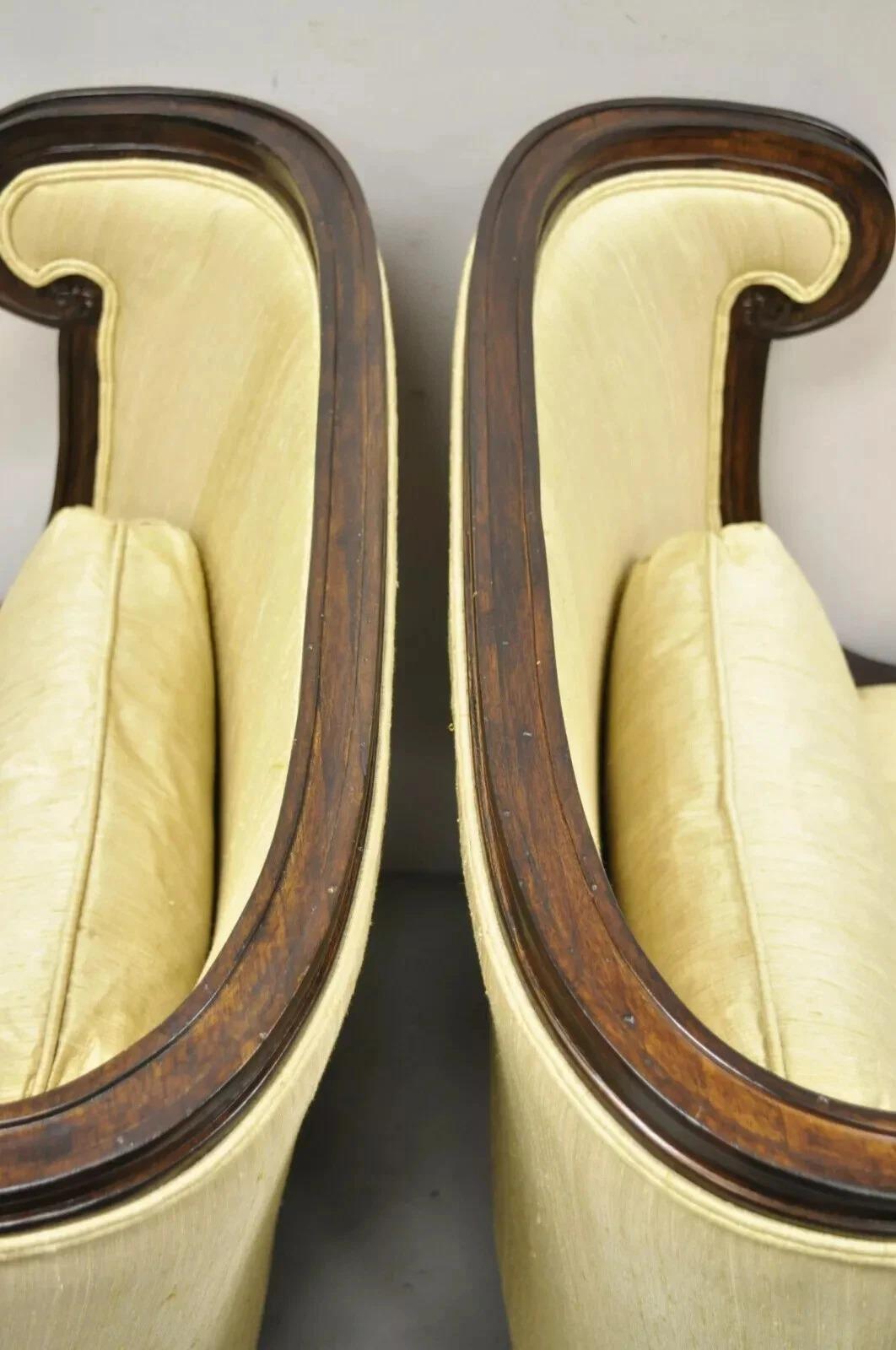Alexander & John Richard Chaises longues à dossier surdimensionné en forme de tonneau - une paire en vente 5