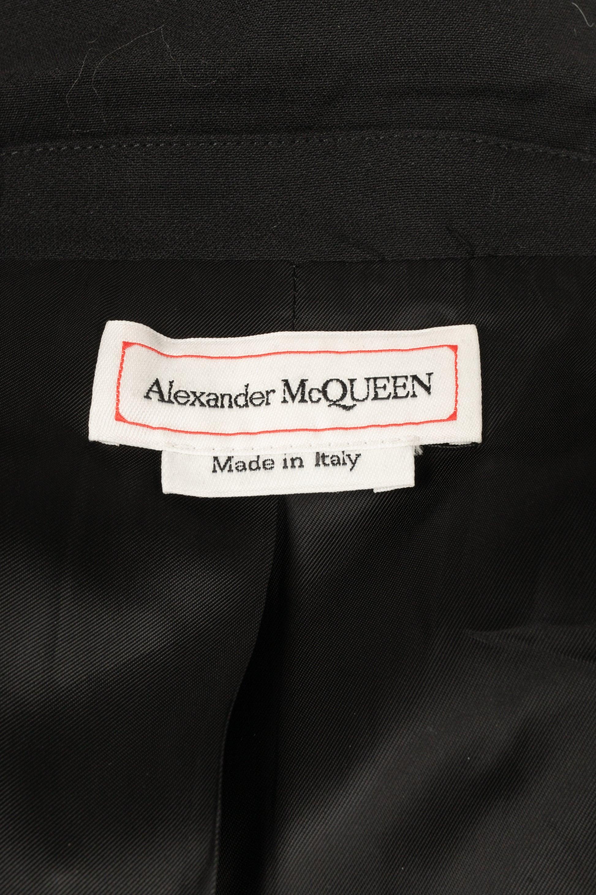 Alexander Mc Queen, veste en soie et laine mélangées, printemps 2020 en vente 4