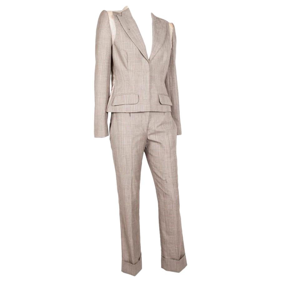 ALEXANDER MC QUEEN Cotton Beige Suit