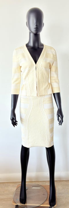 ALEXANDER MC QUEEN Skirt Suit stretch jacquard