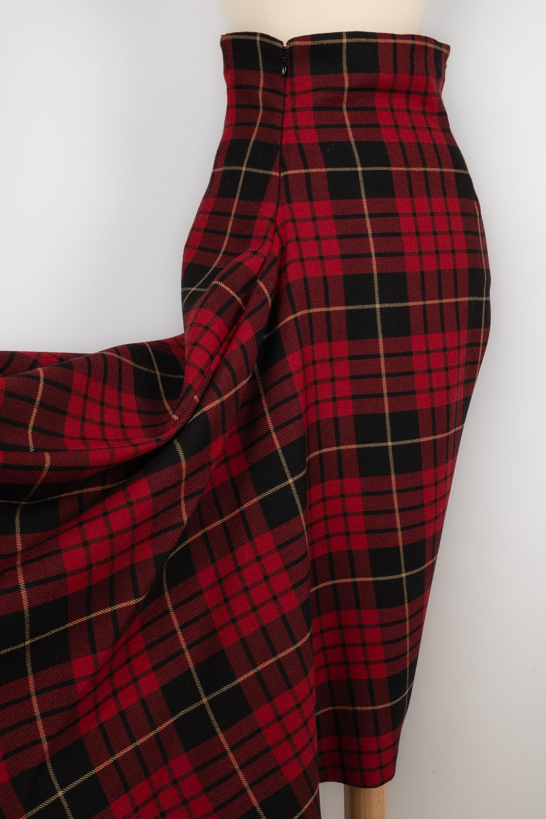 Women's Alexander Mc Queen Wool Tartan Skirt, 2006