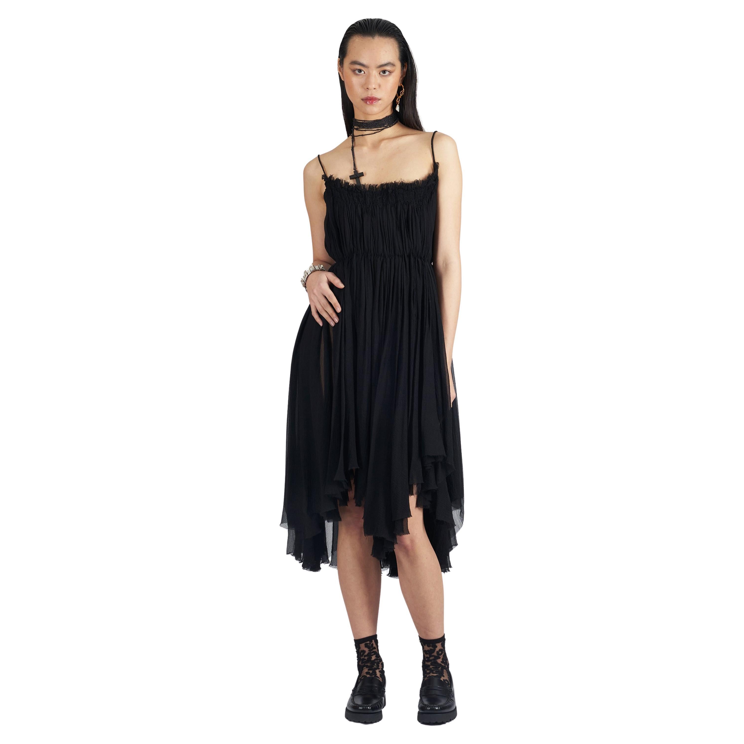 Alexander Mc queens Vintage S/S RTW 2003 Harness Silk Dress For Sale