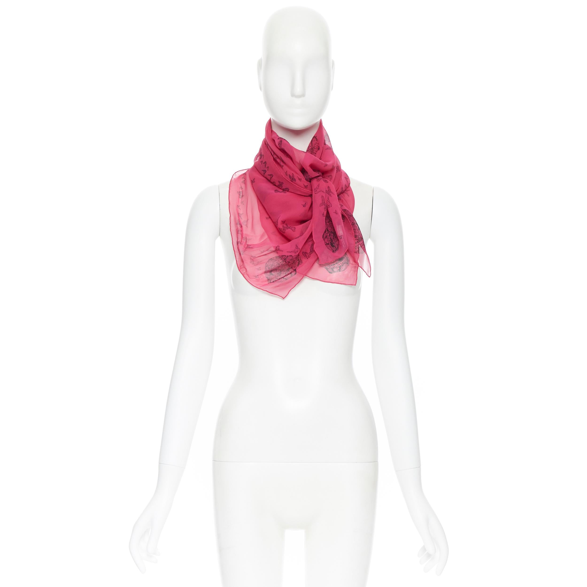 fuschia pink scarf