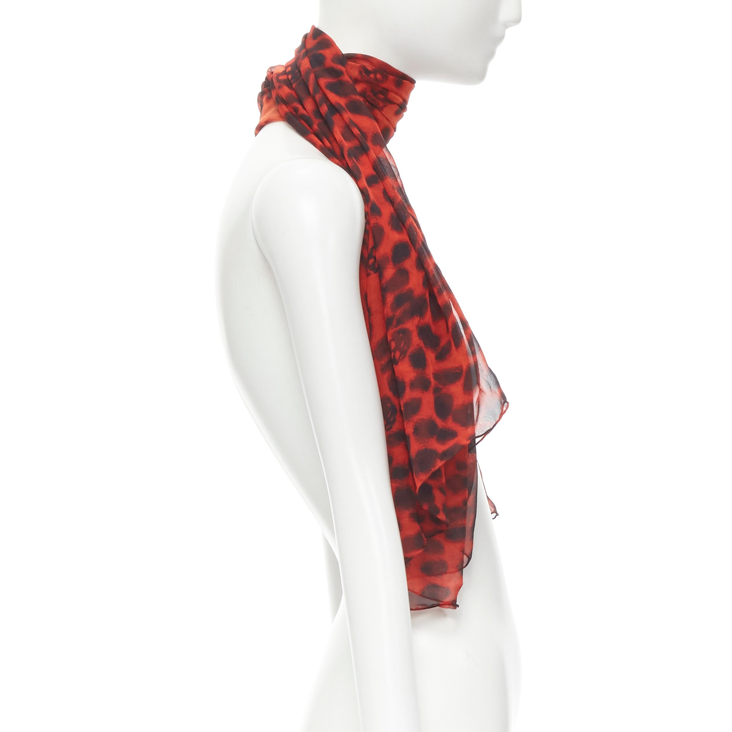 alexander mcqueen scarf red