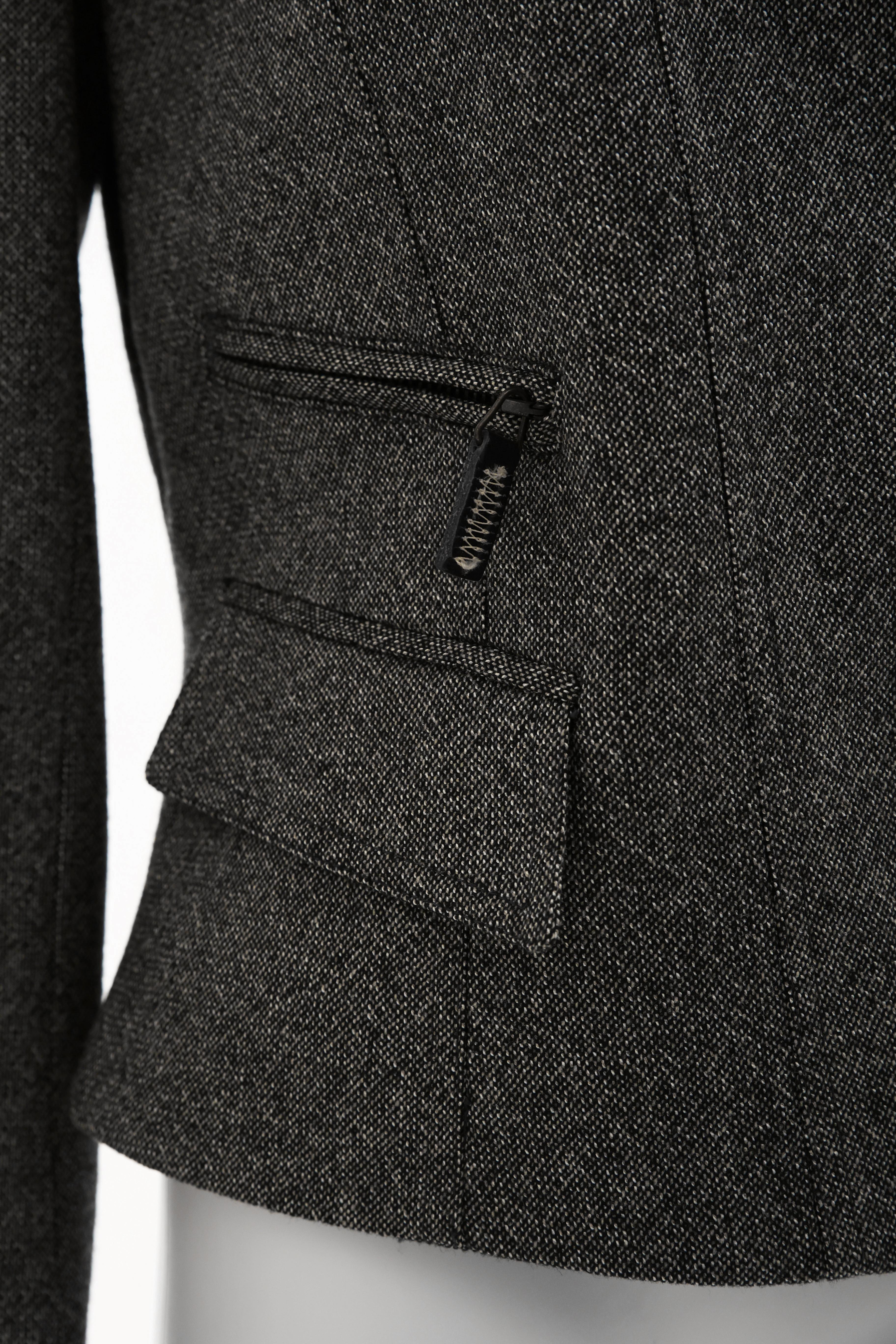Alexander McQueen 1990's Grey Wool Jacket In condizioni ottime in vendita a Caserta, IT