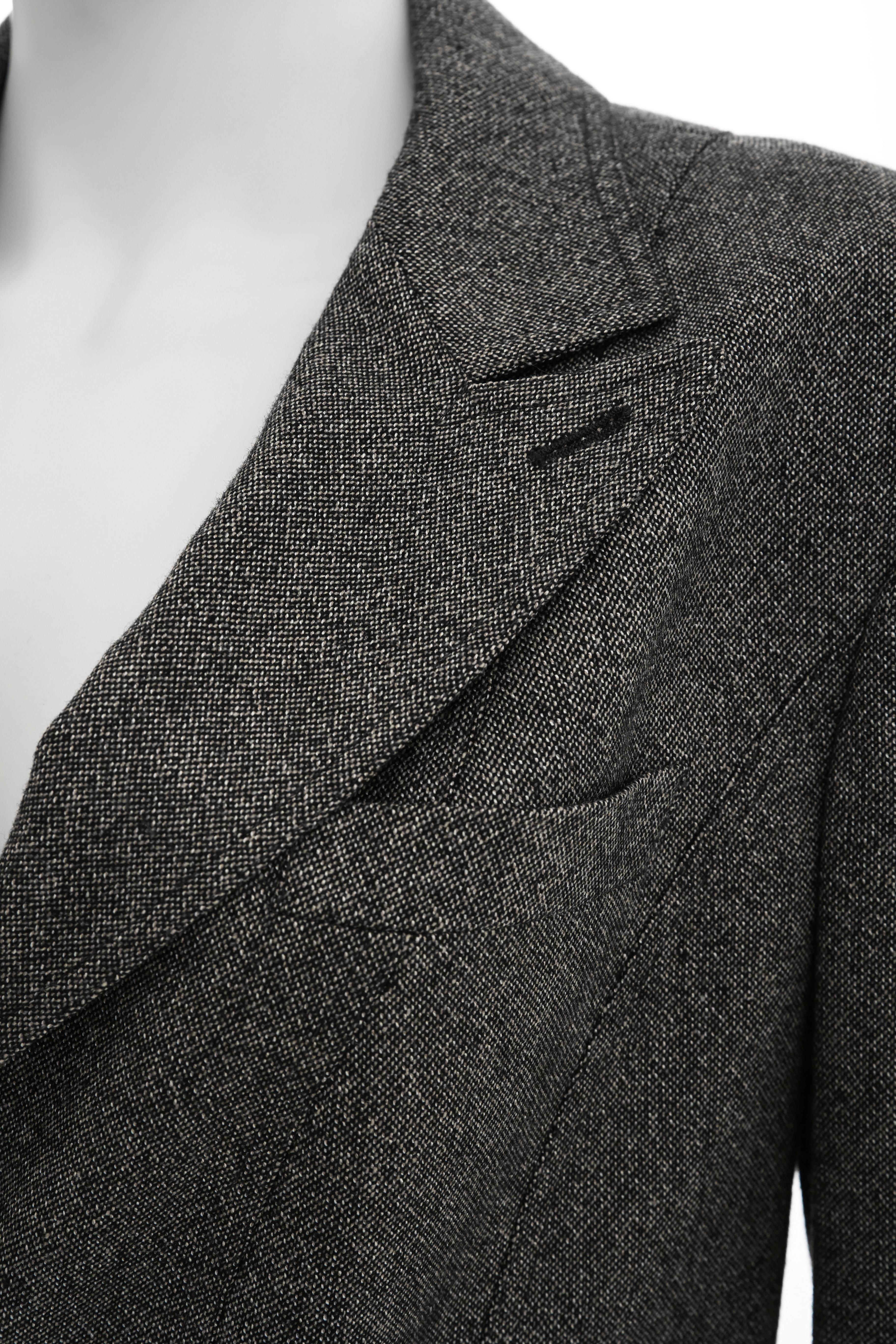 Alexander McQueen 1990's Grey Wool Jacket in vendita 1