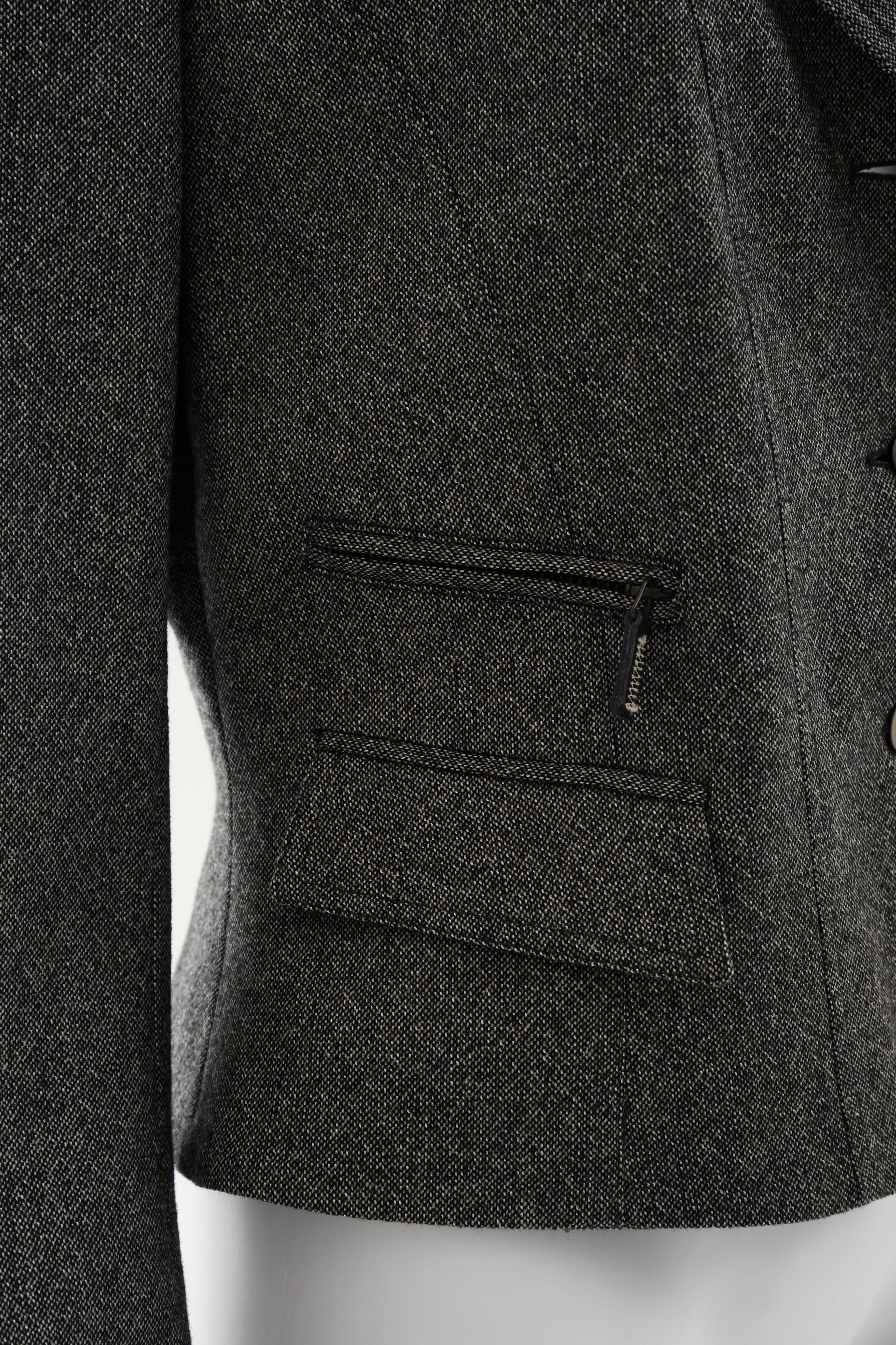 Alexander McQueen 1990's Grey Wool Jacket in vendita 2