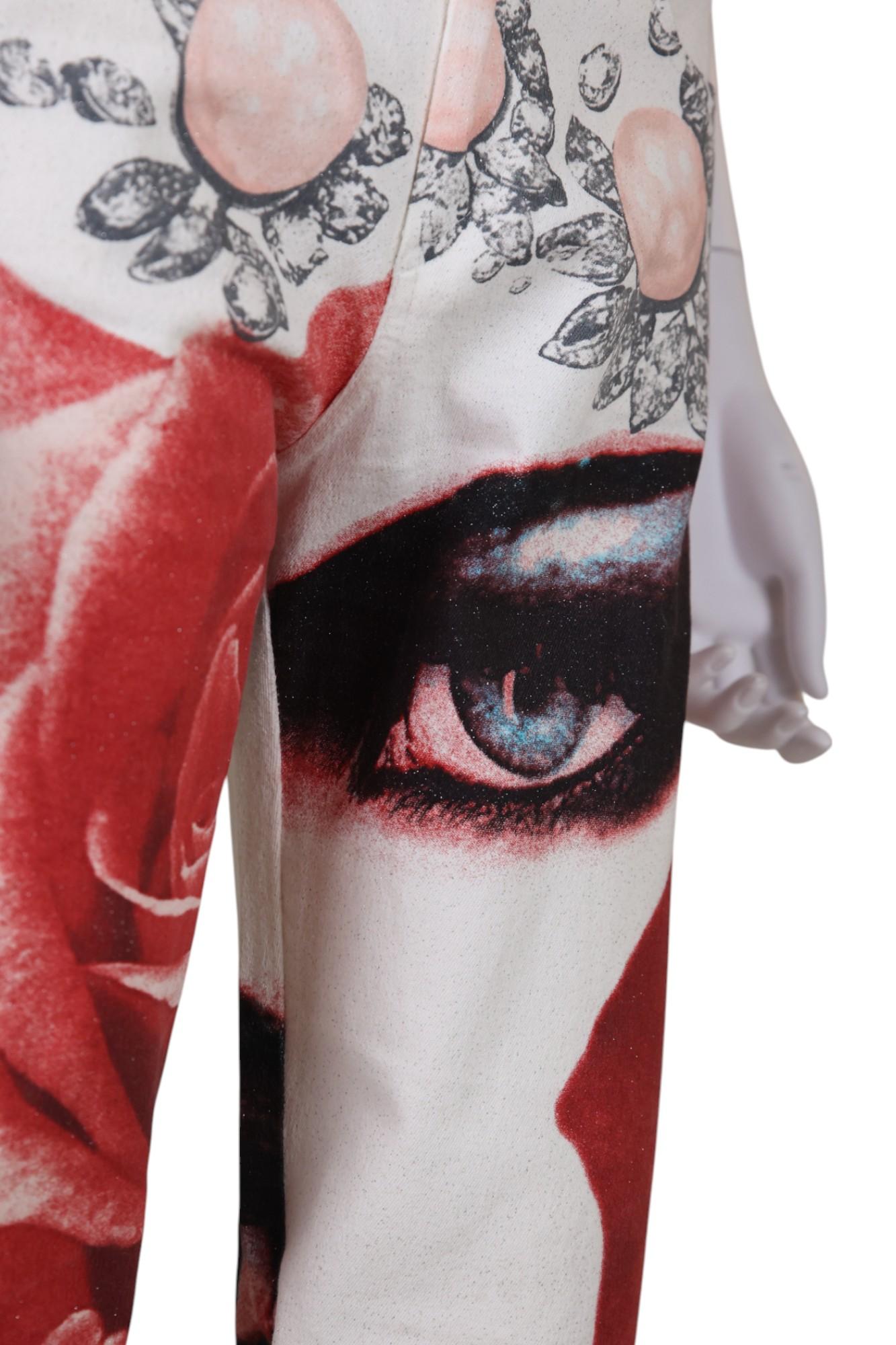 De las mujeres Pantalón corto Alexander McQueen Rojo y Blanco de los años 90 en venta