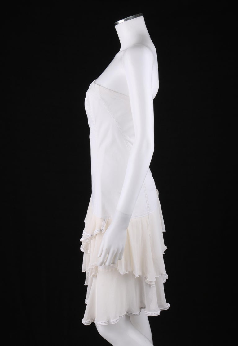 ワンピースその他 Alexander McQueen Ivory asymmetrical draped dress 41810672-1_3.jpg