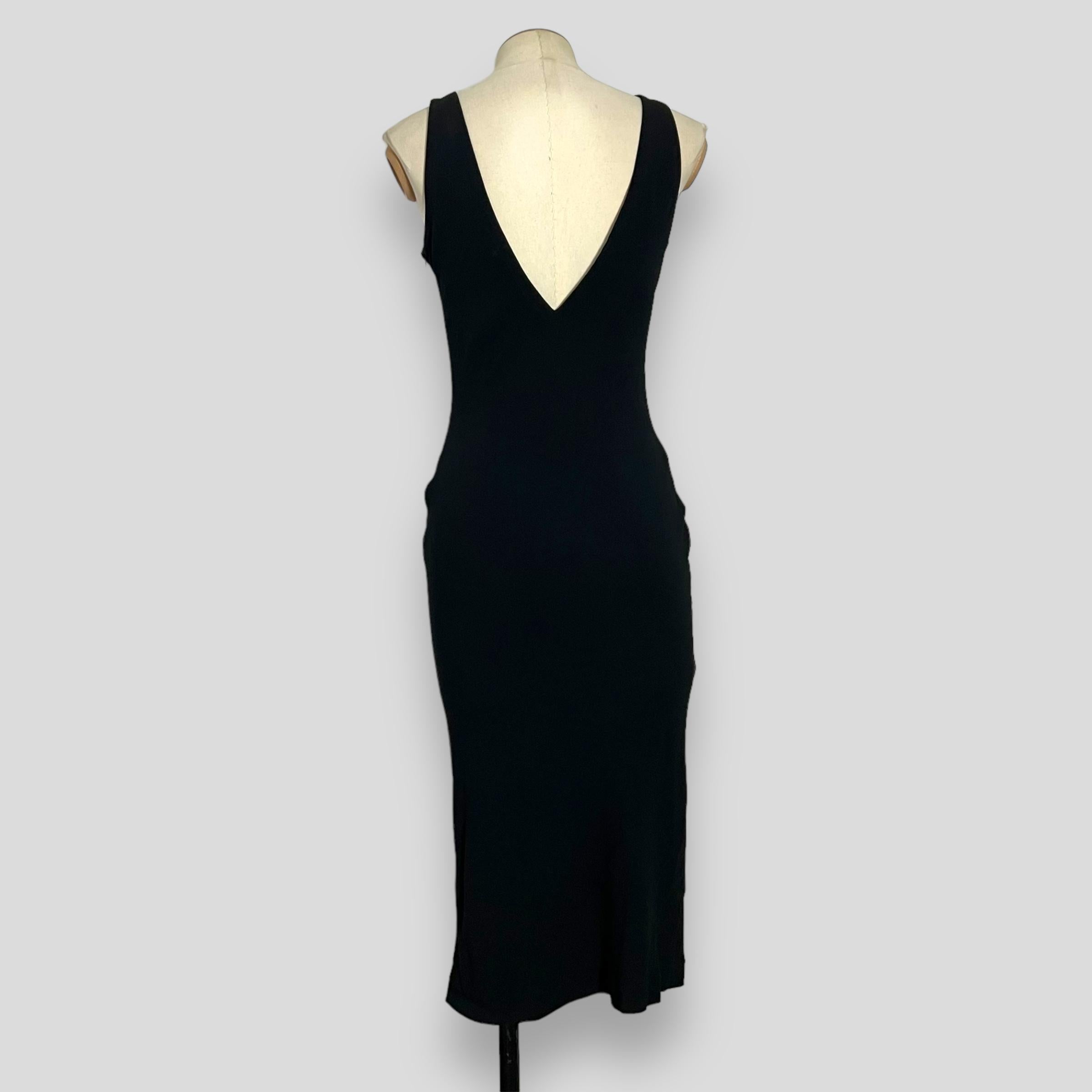 Women's Alexander McQueen 1997 S/S La Poupee Plunging V Neck Bias low Cut  Dress For Sale