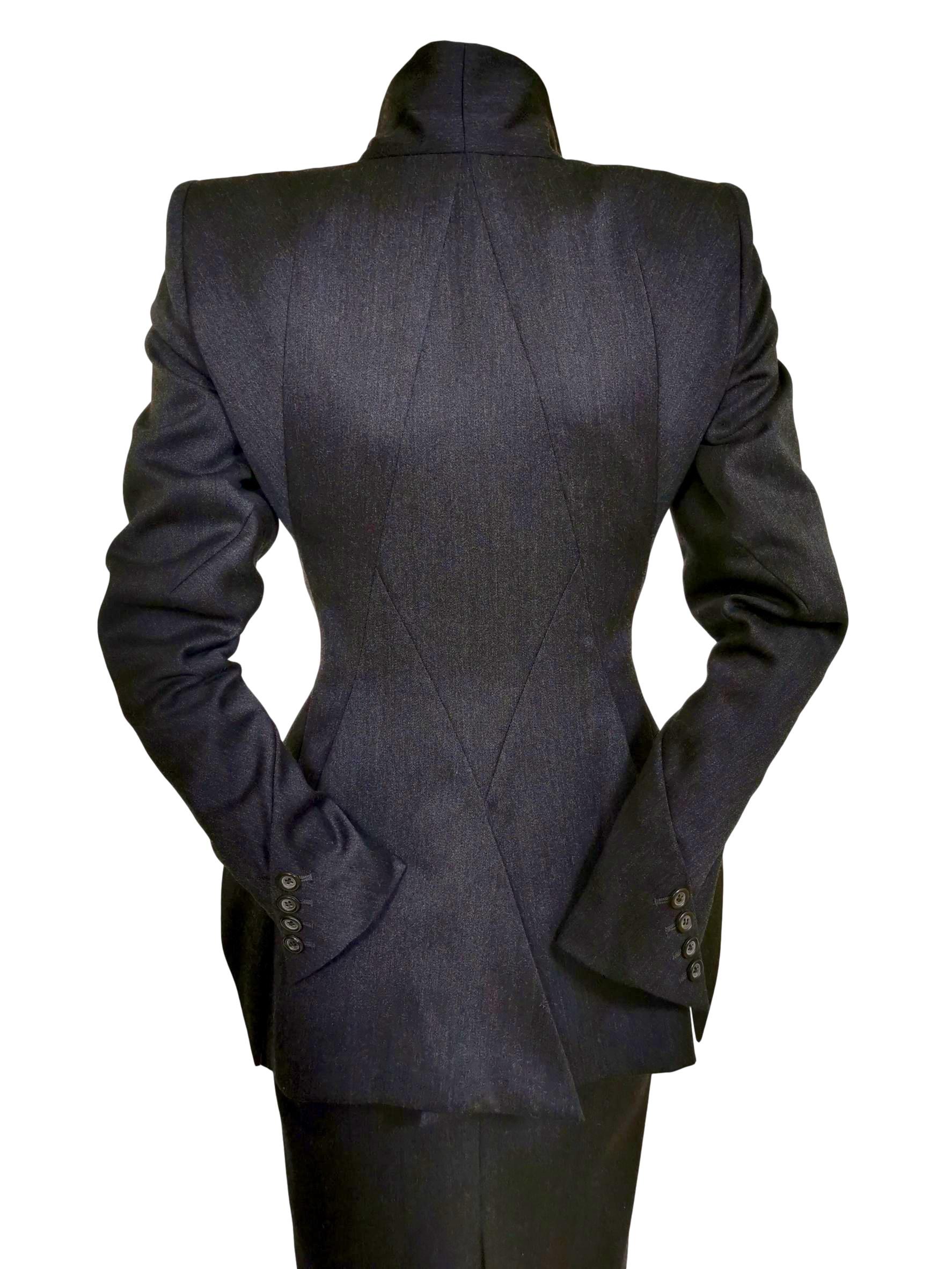 Alexander McQueen 1998 Joan Collection Fitted Skirt Suit 1