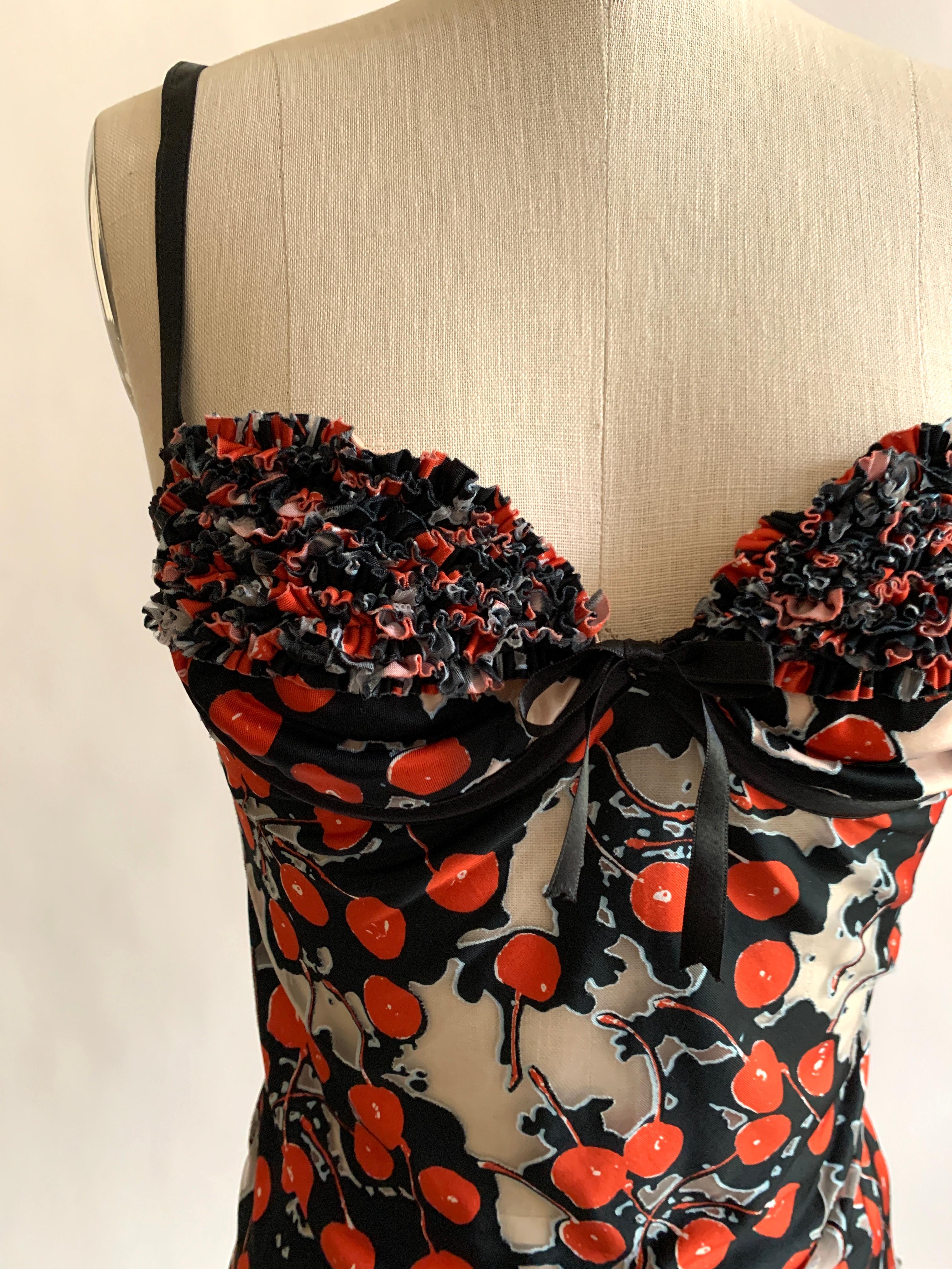 strawberry and cherry corset