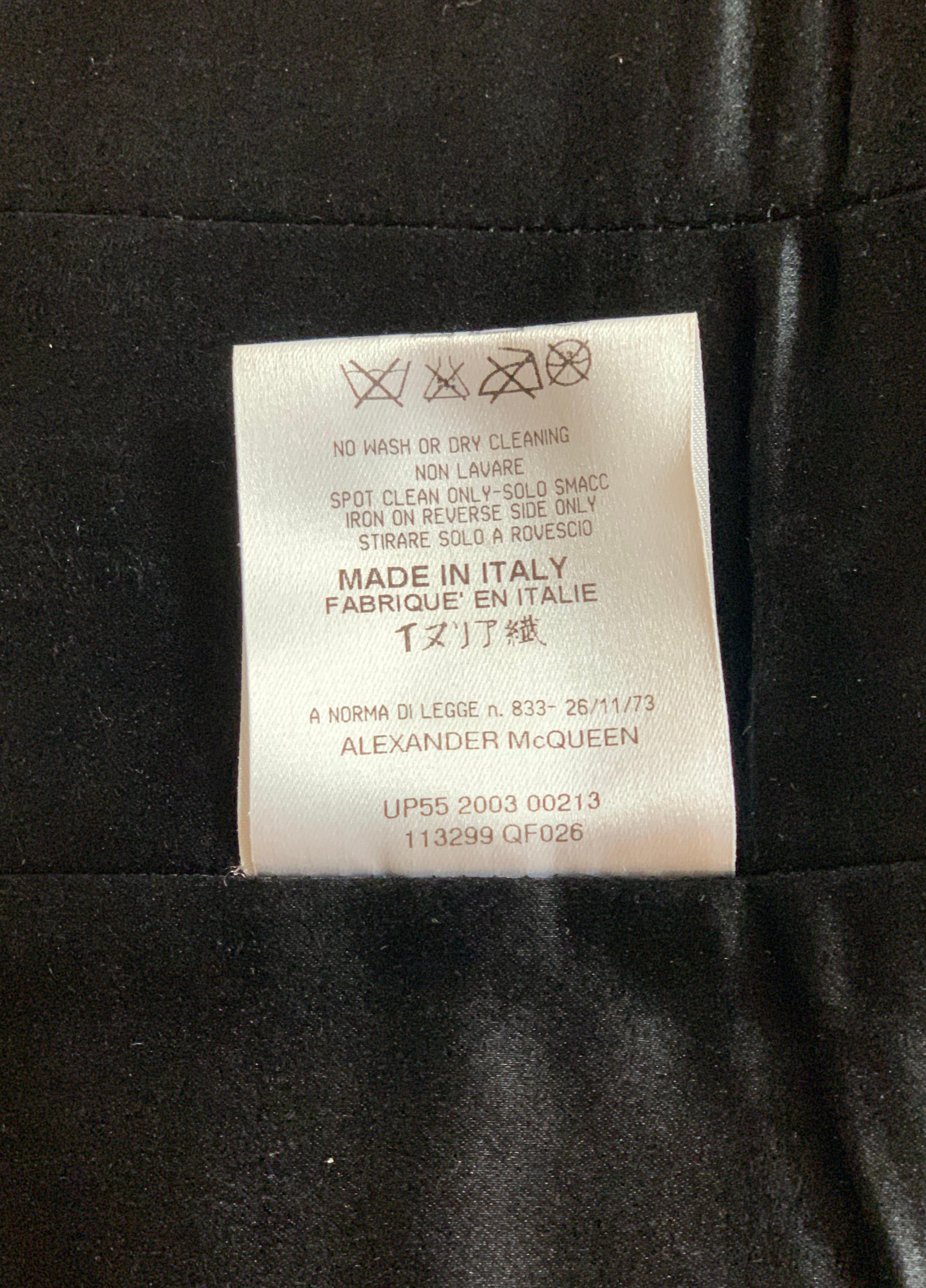 Alexander McQueen 2003 Convertible Lock and Key Dress in Black Wool Silk 7
