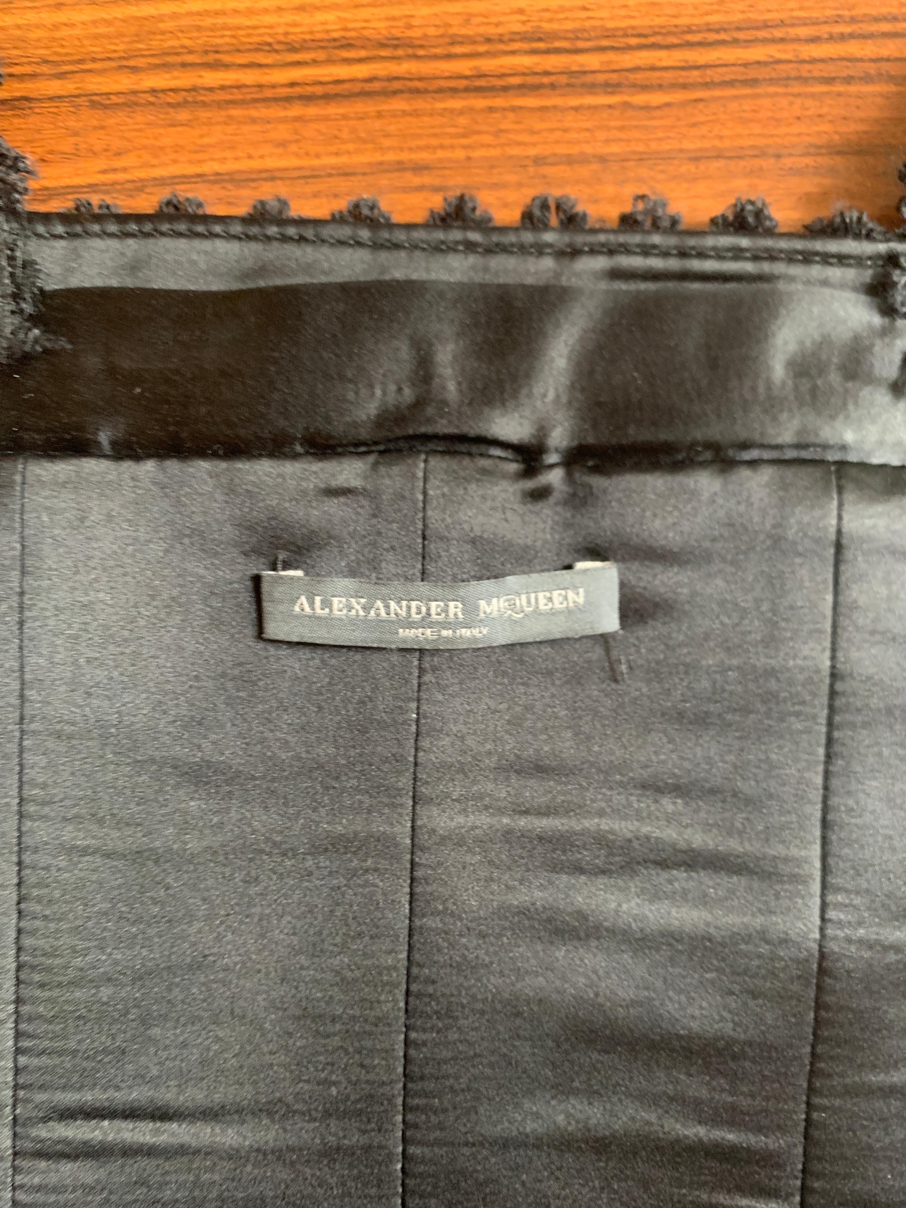 Alexander McQueen 2003 Convertible Lock and Key Dress in Black Wool Silk 5