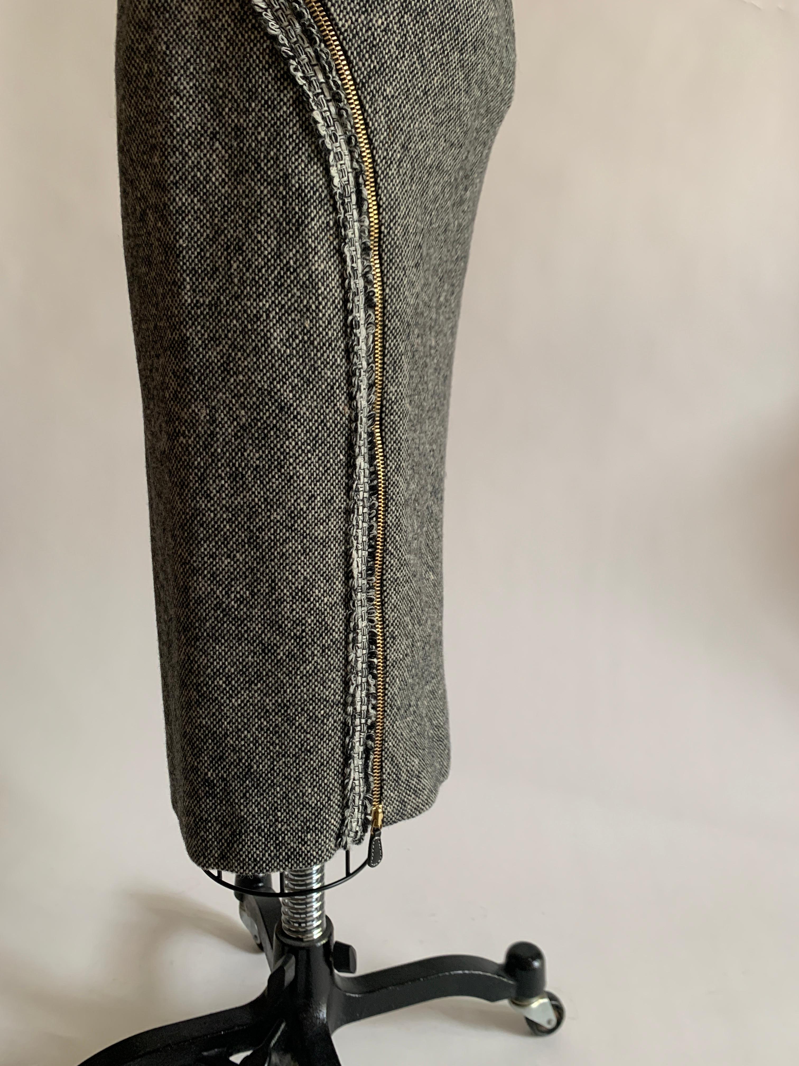 alexander mcqueen tweed skirt