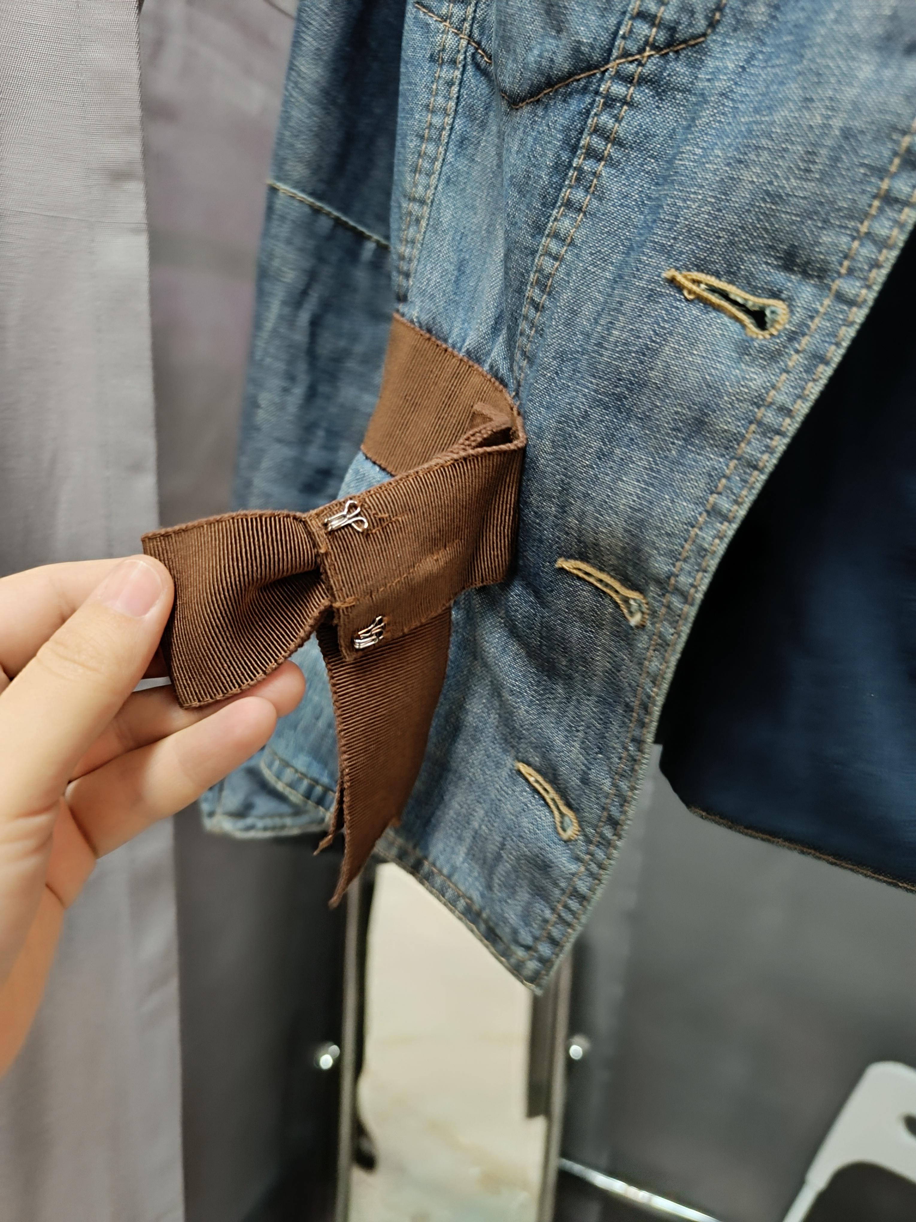 Alexander McQueen 2004 denim jacket For Sale 11