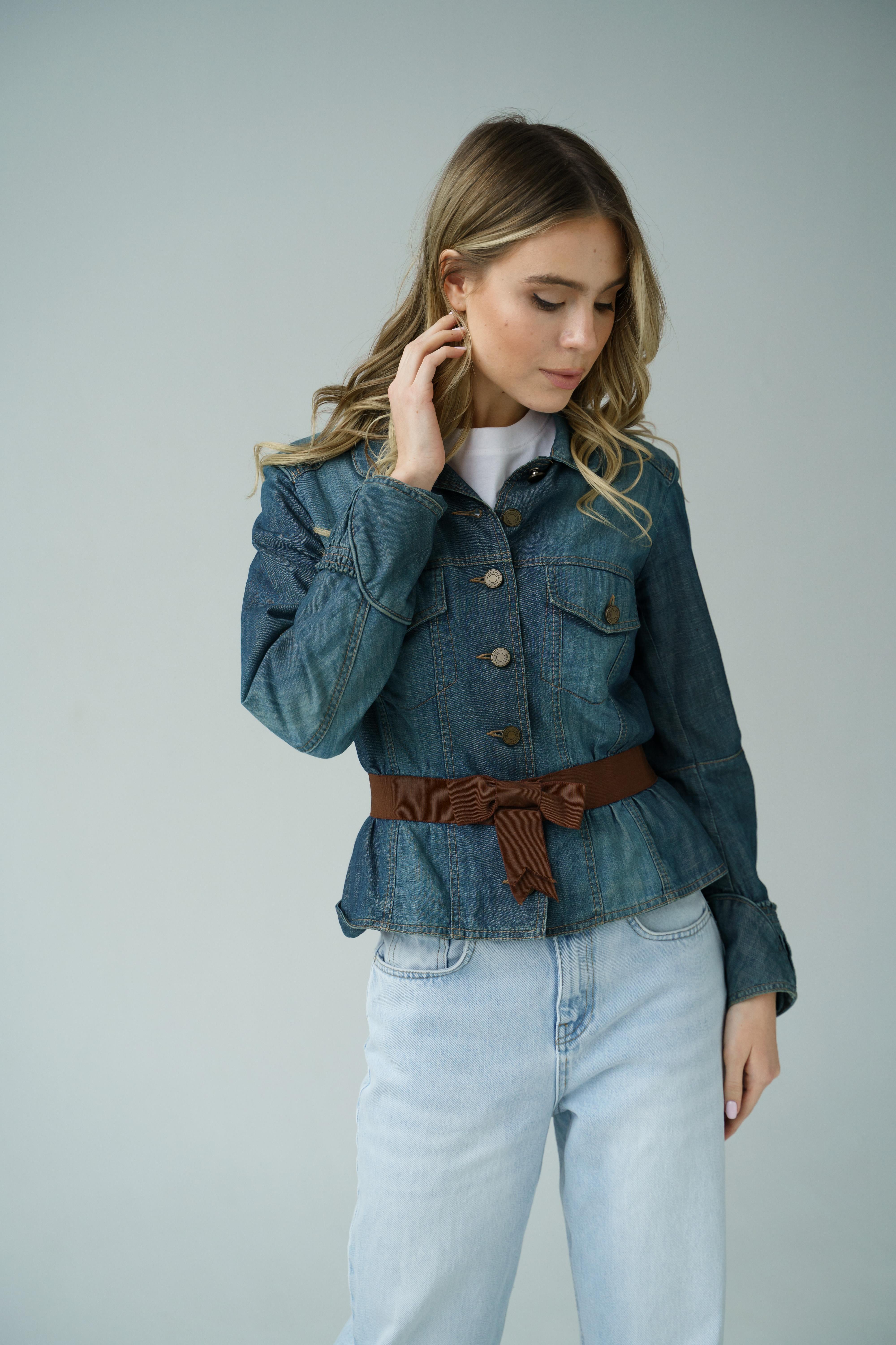 Alexander McQueen 2004 denim jacket For Sale 13
