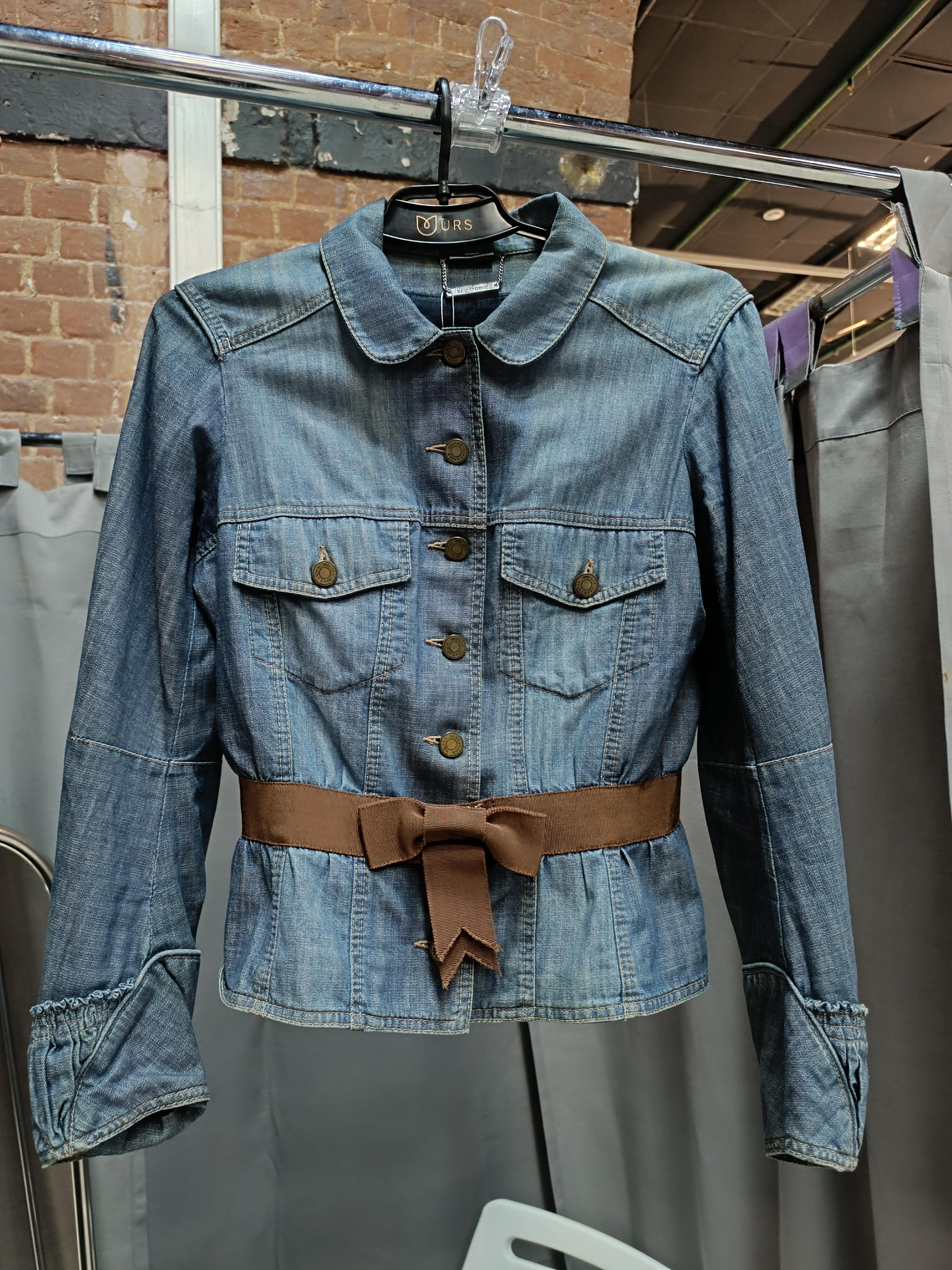 Women's Alexander McQueen 2004 denim jacket For Sale