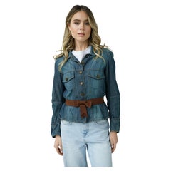 Alexander McQueen 2004 denim jacket