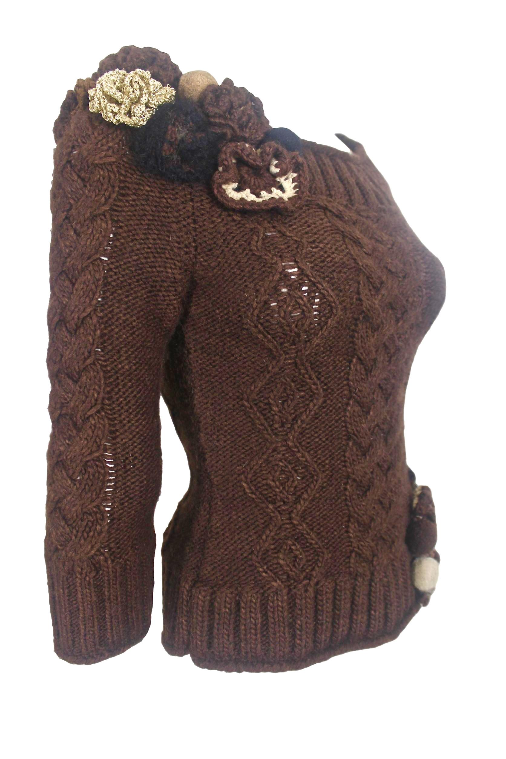 Women's Alexander McQueen 2005 Alpaca/Wool Sweater For Sale