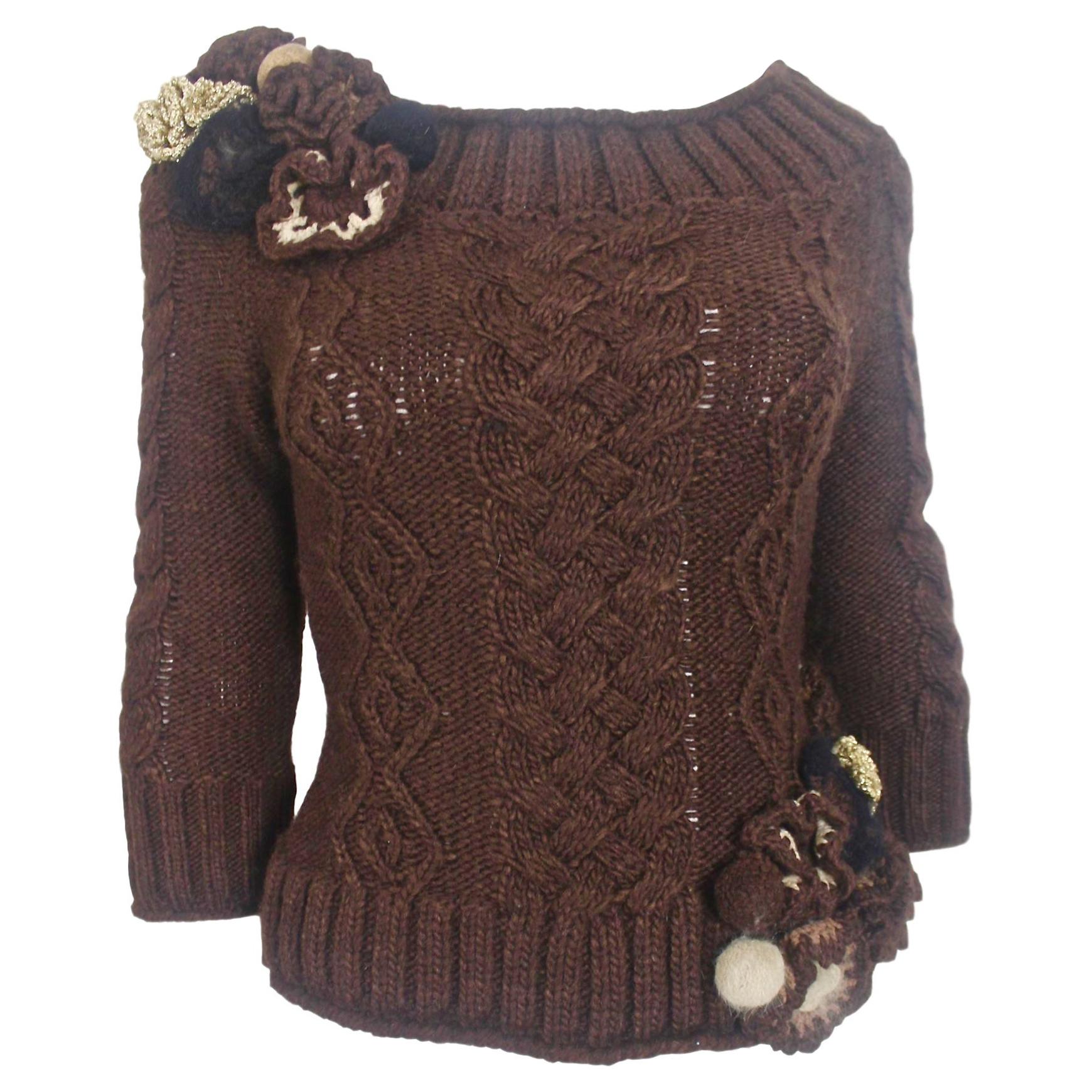 Alexander McQueen 2005 Alpaca/Wool Sweater For Sale