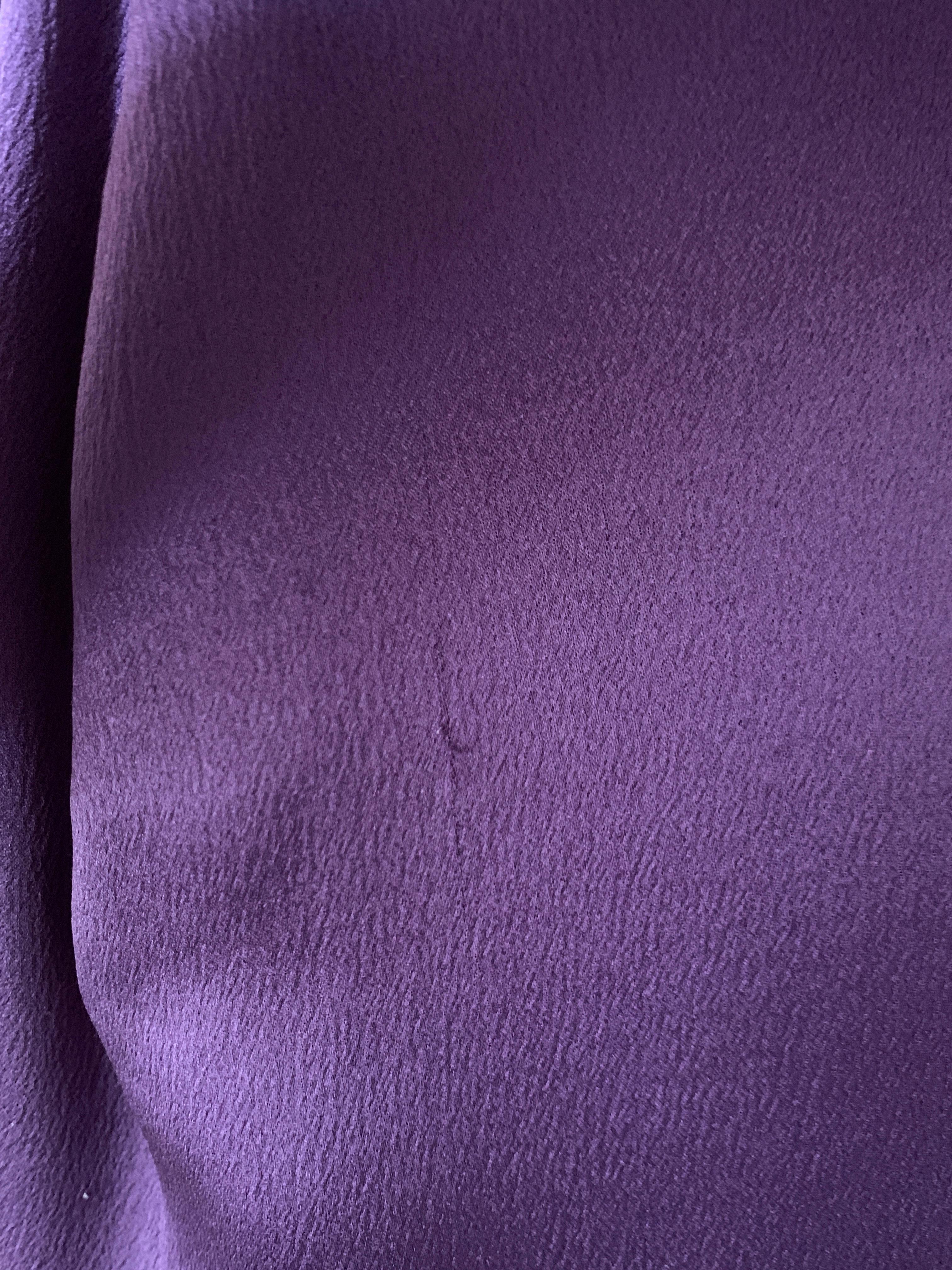 Alexander McQueen 2008 Violet Purple Silk Backless Gown 2