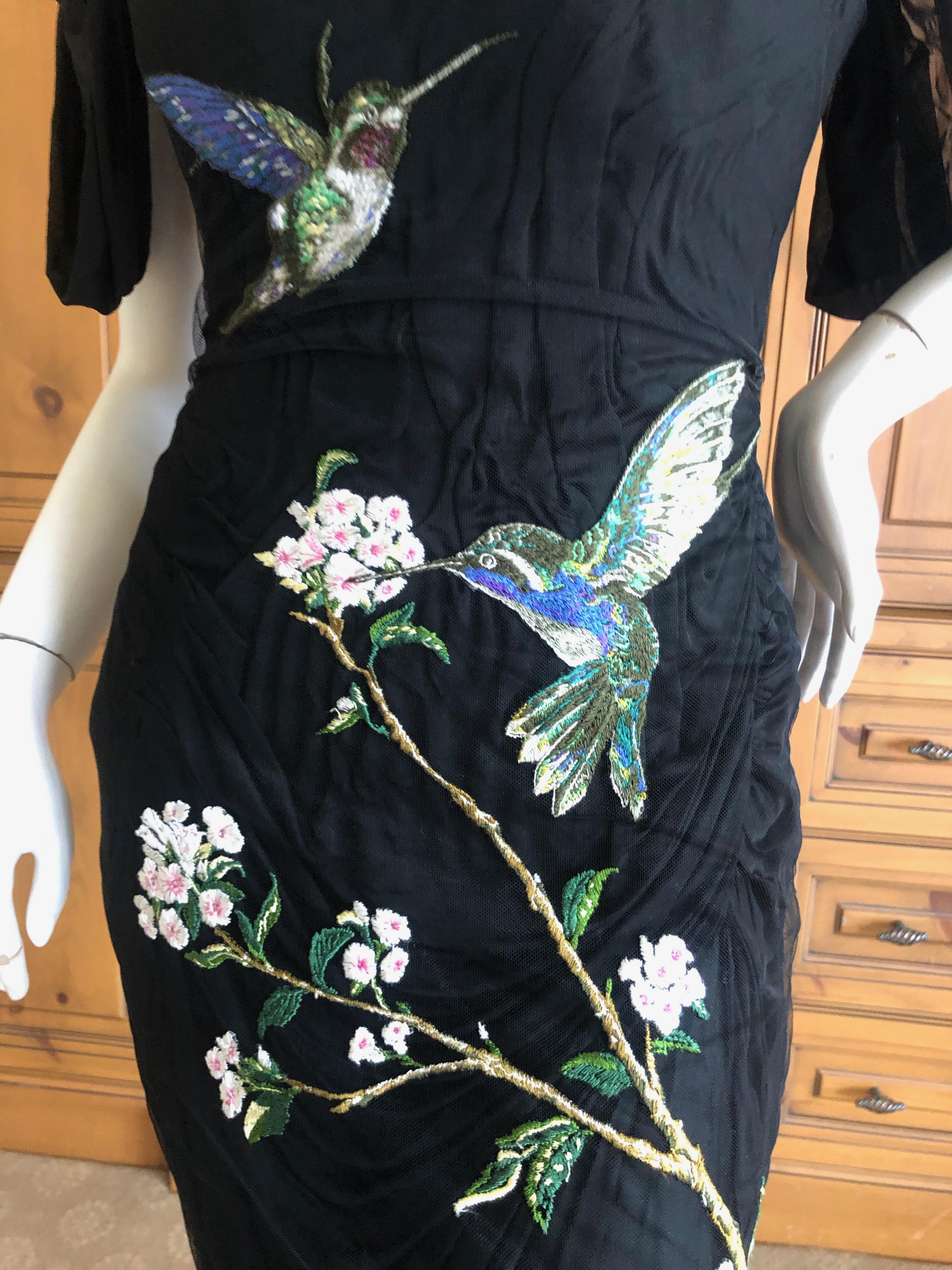 alexander mcqueen hummingbird dress