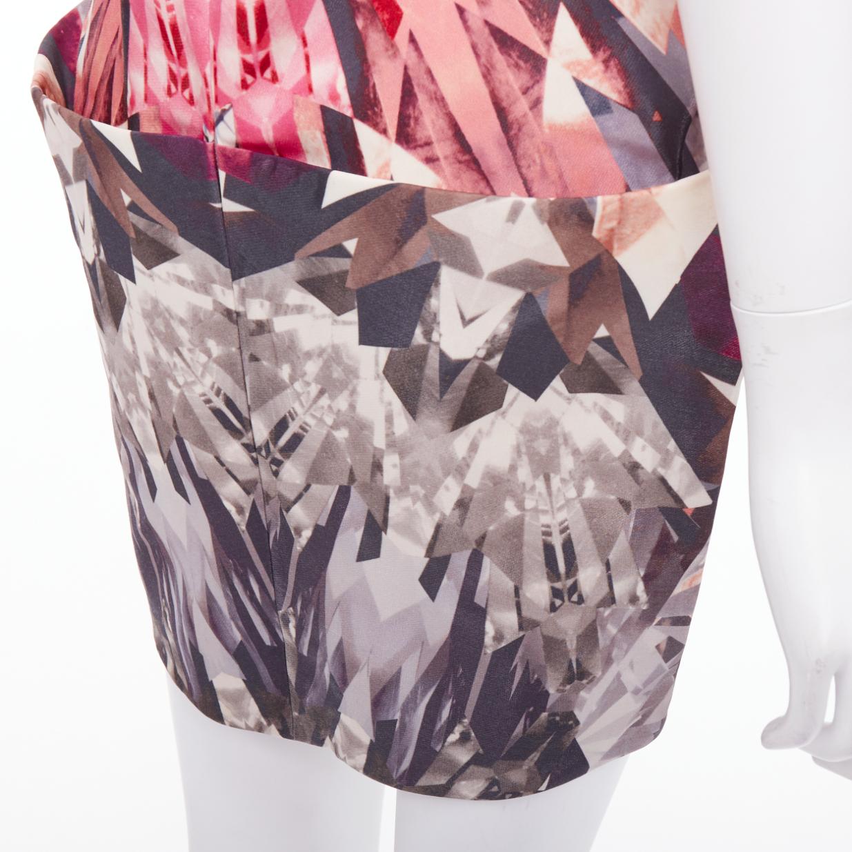 ALEXANDER MCQUEEN 2009 Natural Distinction Kaleidoscope crystal dress IT40 S For Sale 6
