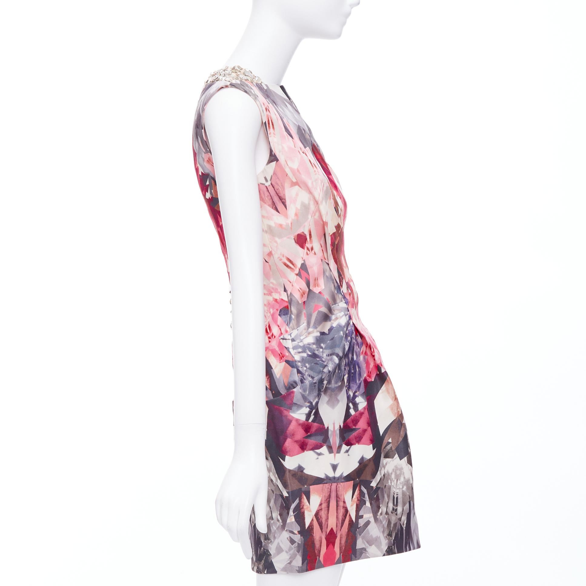 ALEXANDER MCQUEEN 2009 Natural Distinction Kaleidoscope crystal dress IT40 S In Excellent Condition For Sale In Hong Kong, NT