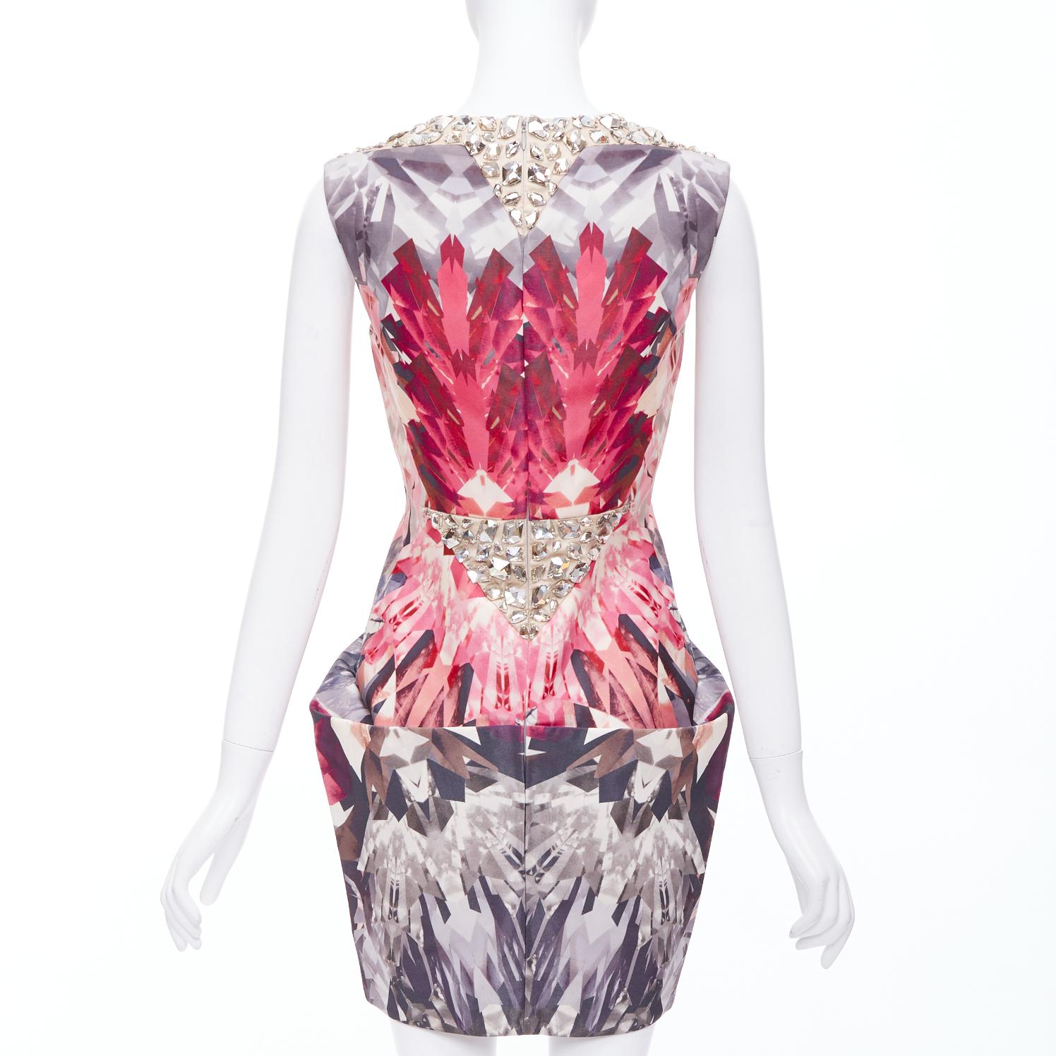 Women's ALEXANDER MCQUEEN 2009 Natural Distinction Kaleidoscope crystal dress IT40 S For Sale
