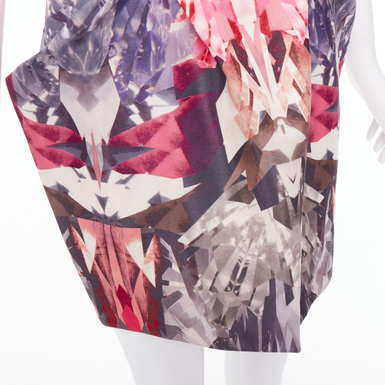 ALEXANDER MCQUEEN 2009 Natural Distinction Kaleidoscope crystal dress IT40 S For Sale 4