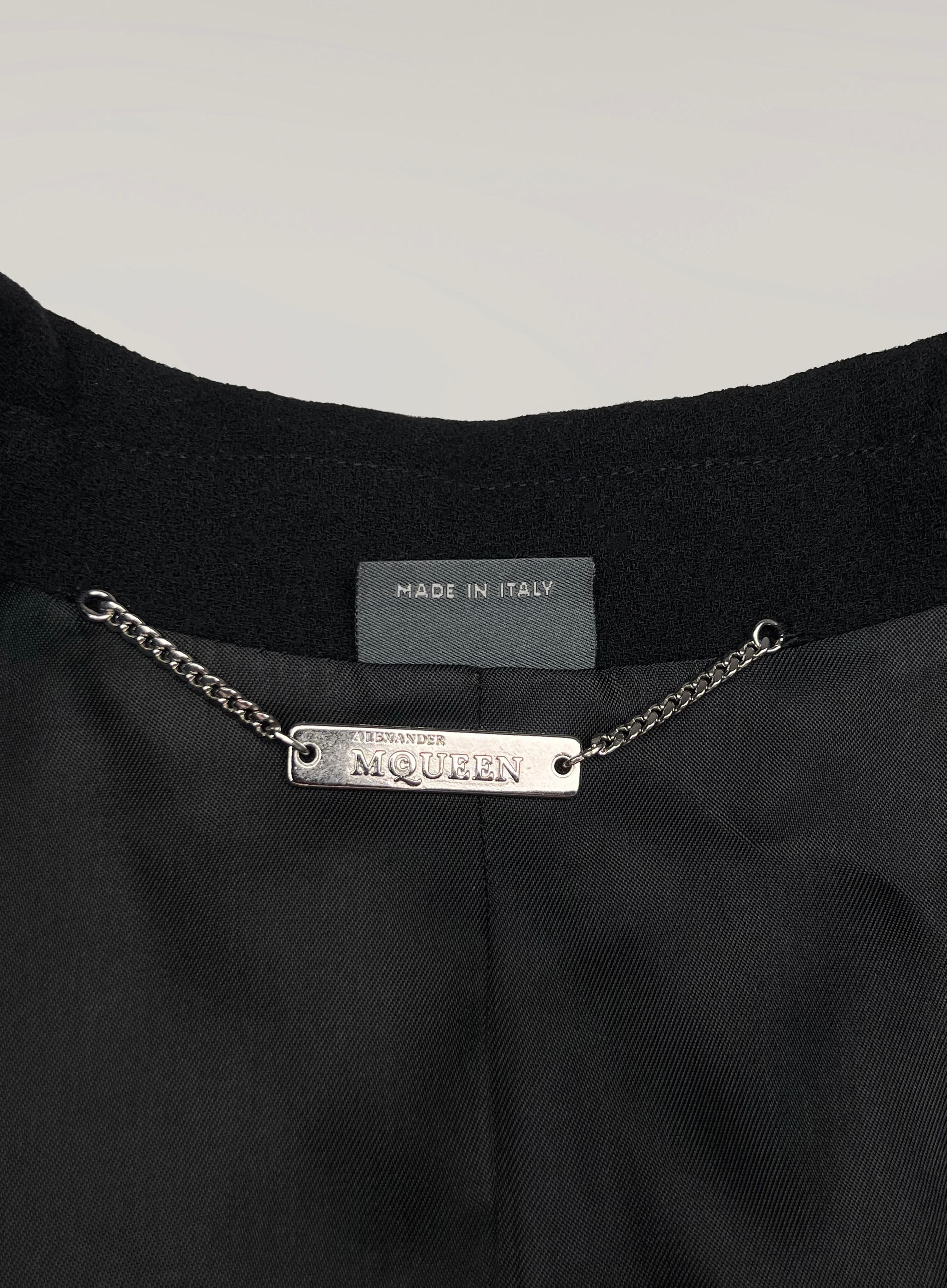 Alexander McQueen 2009 Pre-Fall fitted tail blazer jacket For Sale 1