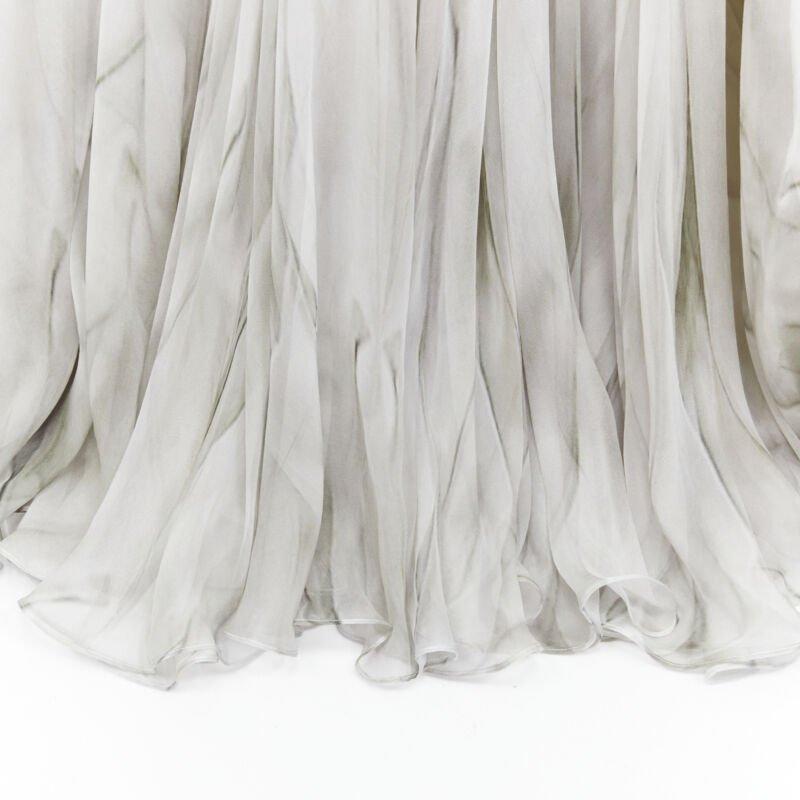ALEXANDER MCQUEEN 2010 Angels Demons embellished chiffon skirt gown IT40 S For Sale 6