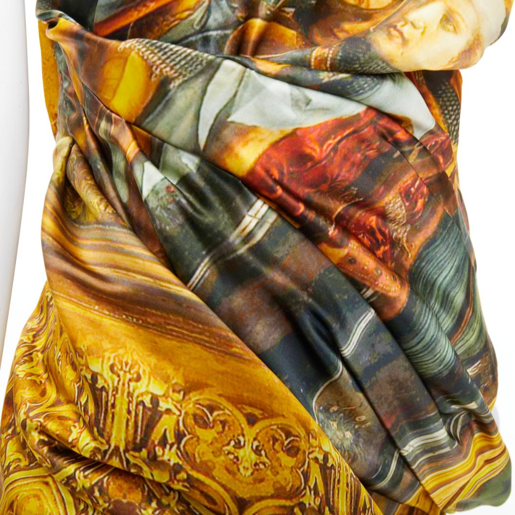 ALEXANDER MCQUEEN 2010 Angels Demons Runway Renaissance feather dress IT40 S 5