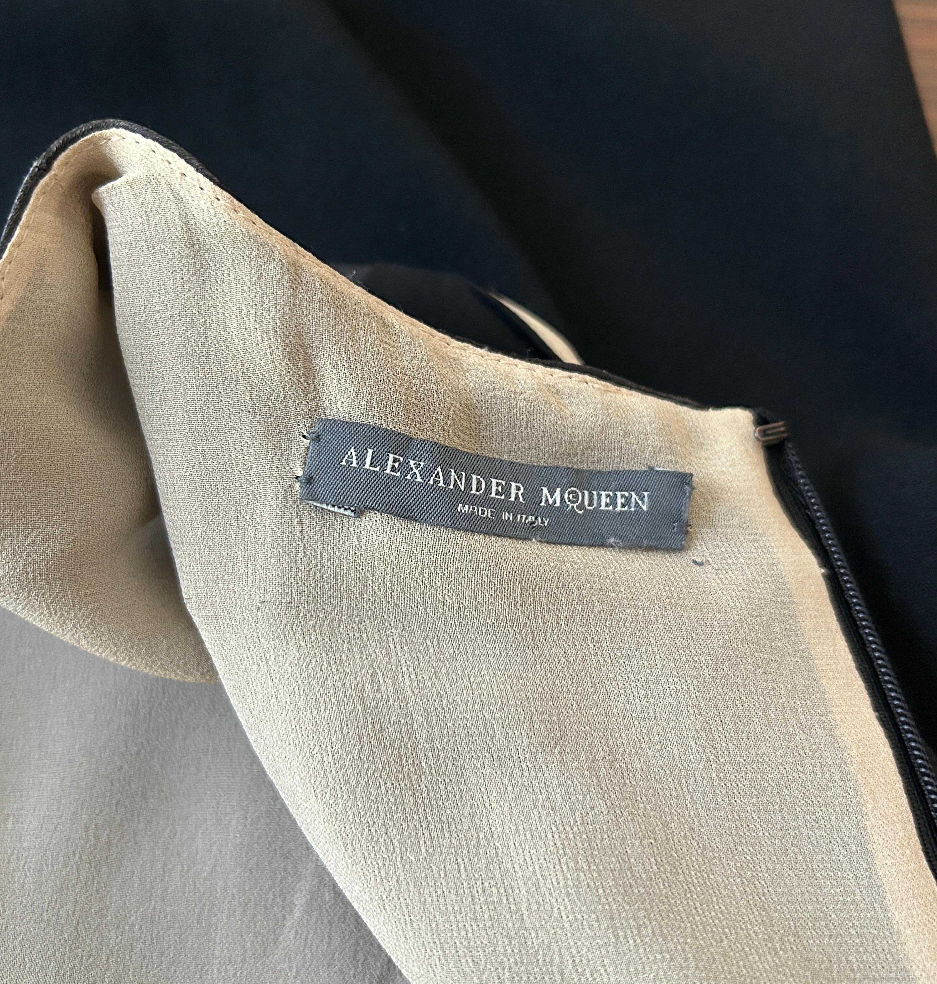Alexander McQueen 2010 Black Butterfly Detail Dress  For Sale 4