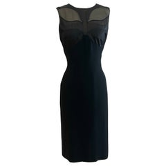 Alexander McQueen 2010 Schwarzes Kleid mit Schmetterlingsdetails