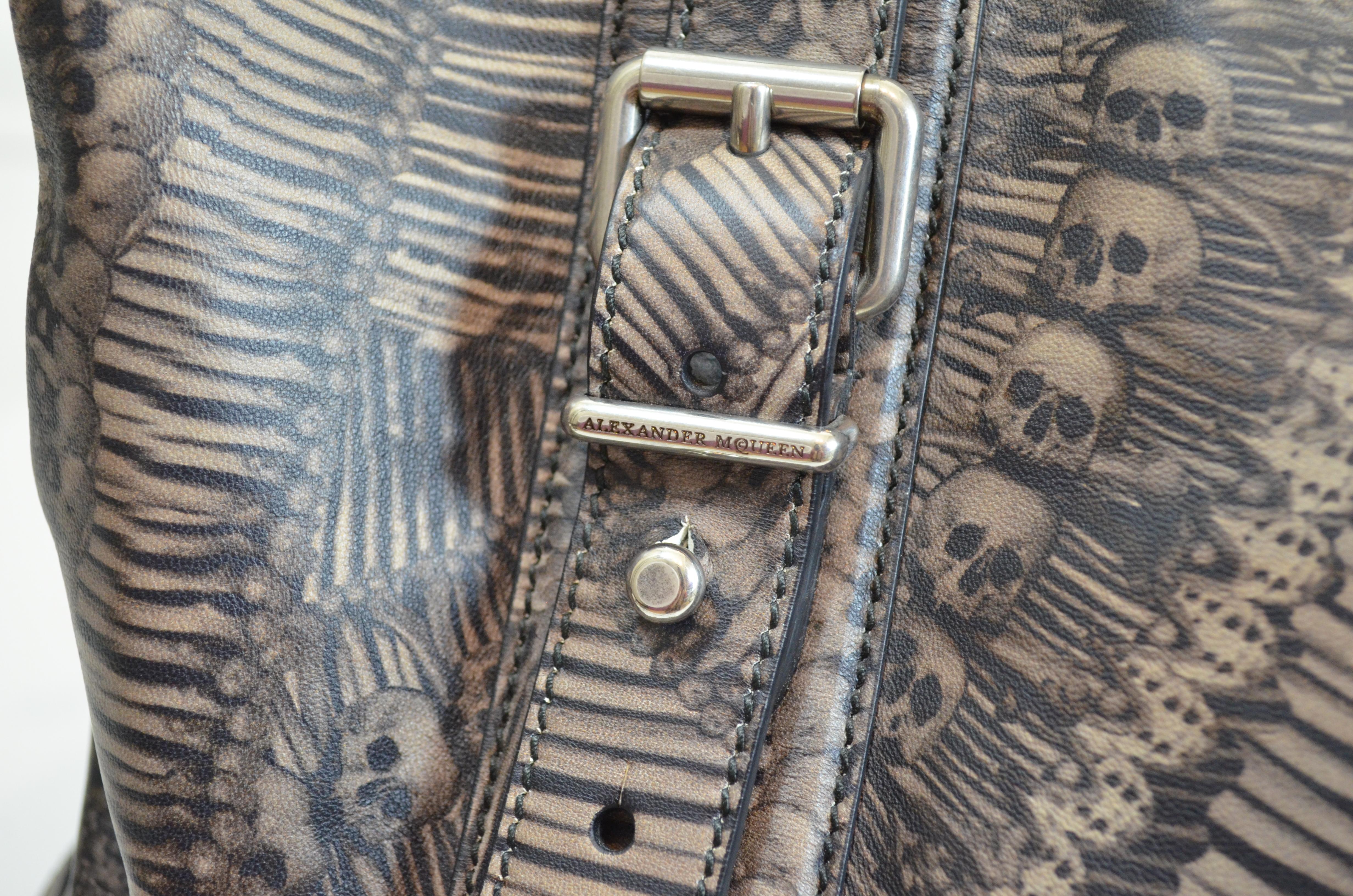 Alexander McQueen 2010 Catacomb Skull Print Travel Bag 3