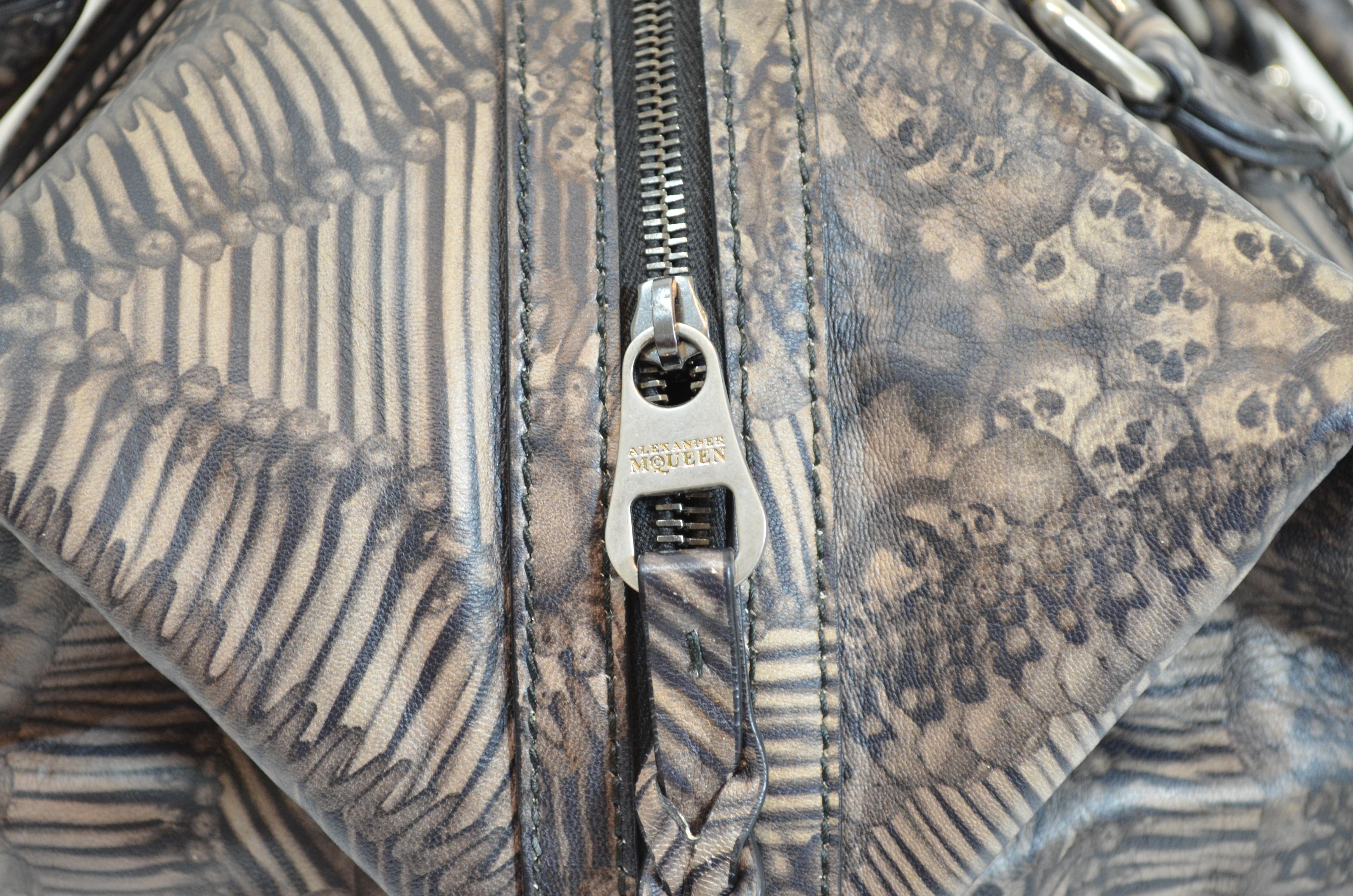 Alexander McQueen 2010 Catacomb Skull Print Travel Bag 4