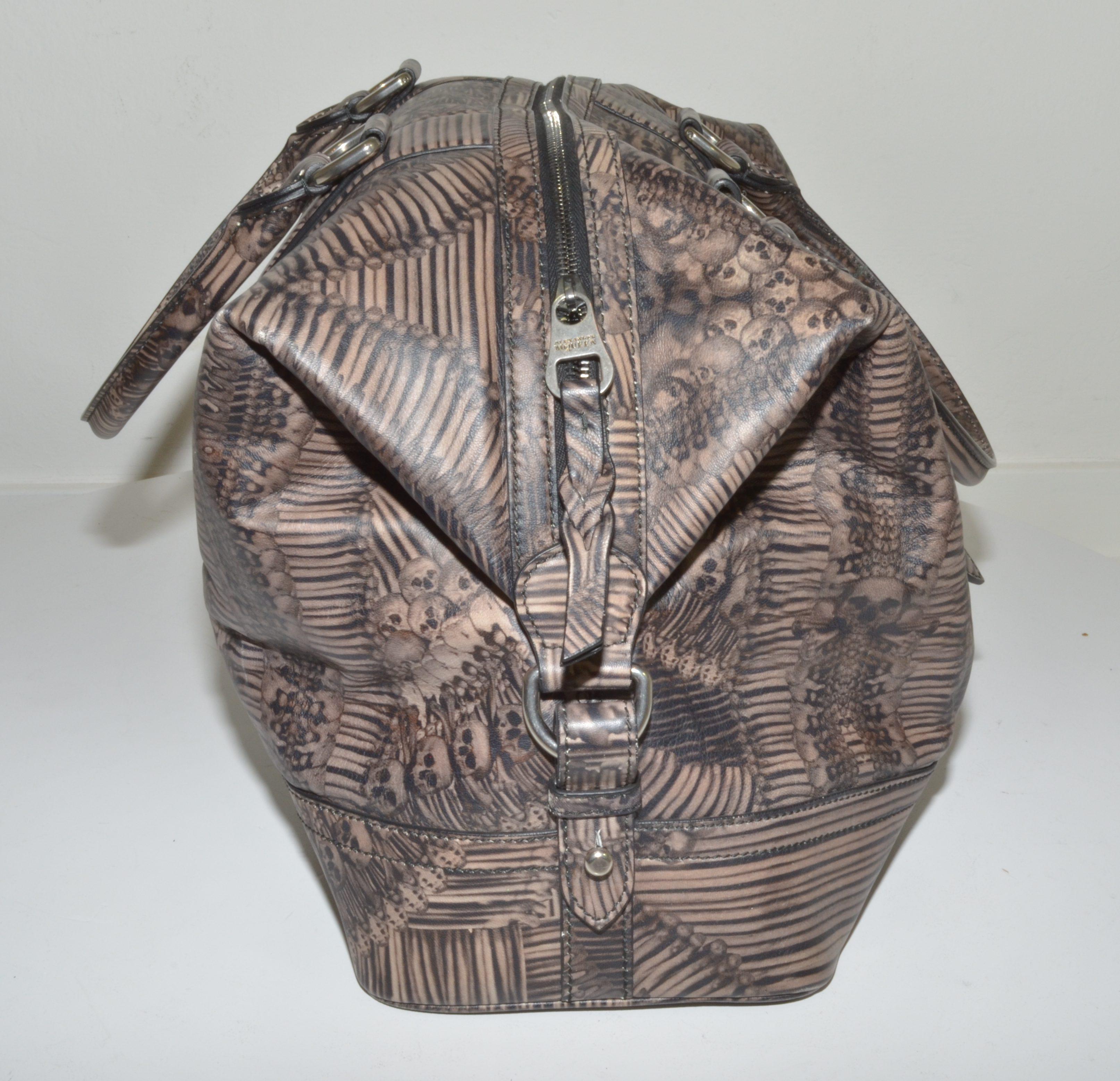 Women's or Men's Alexander McQueen 2010 Catacomb Skull Print Travel Bag