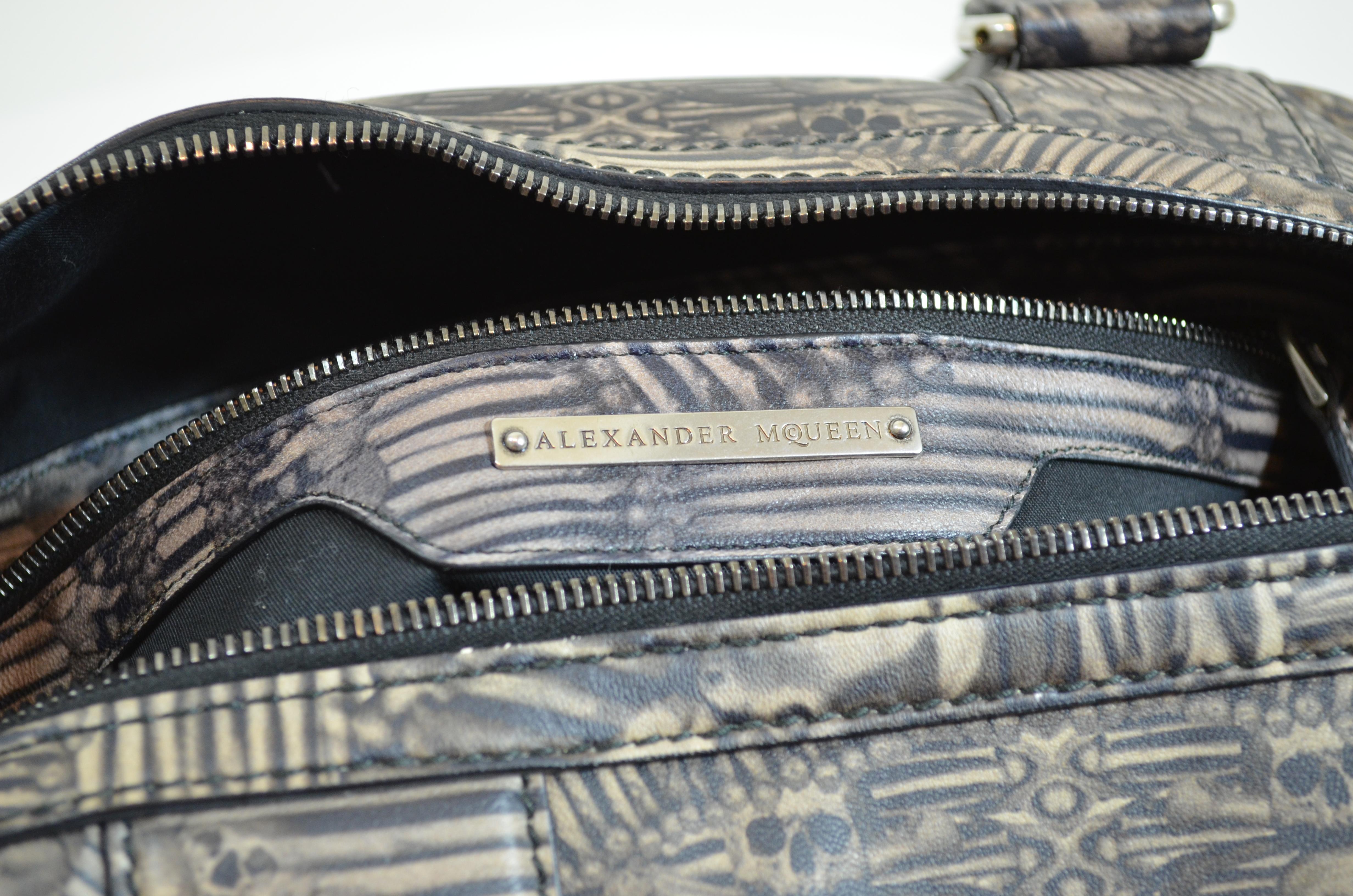 Alexander McQueen 2010 Catacomb Skull Print Travel Bag 1