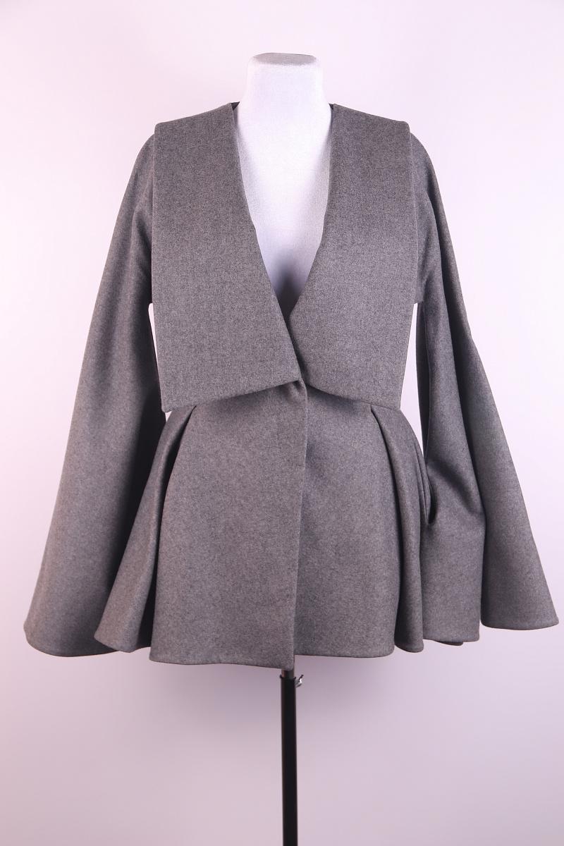 Alexander McQueen 2010 Cappotto in lana grigio in vendita 3