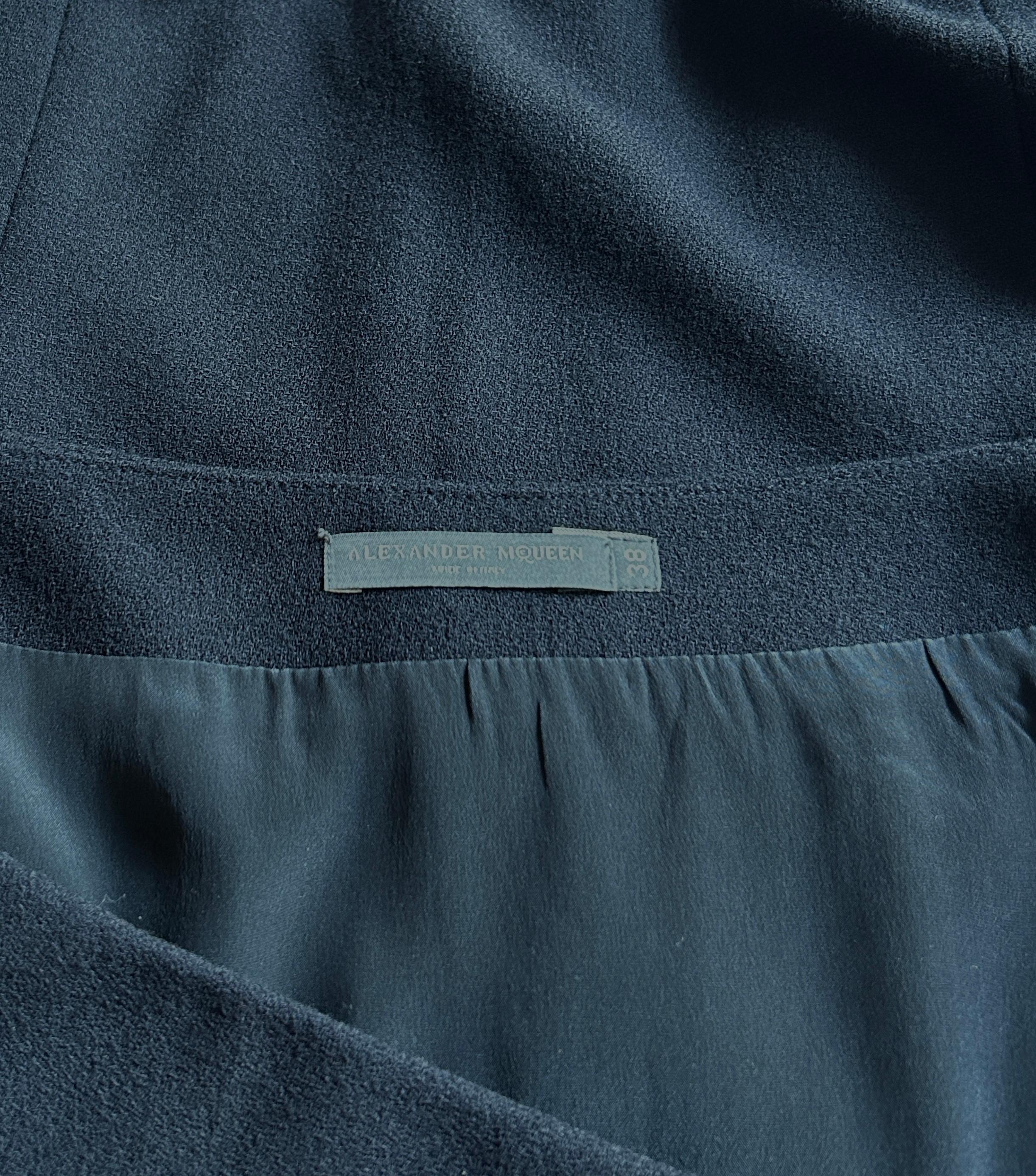 Alexander McQueen 2011 Navy Blue Anchor Button Skirt as Seen on Kate Middleton 4